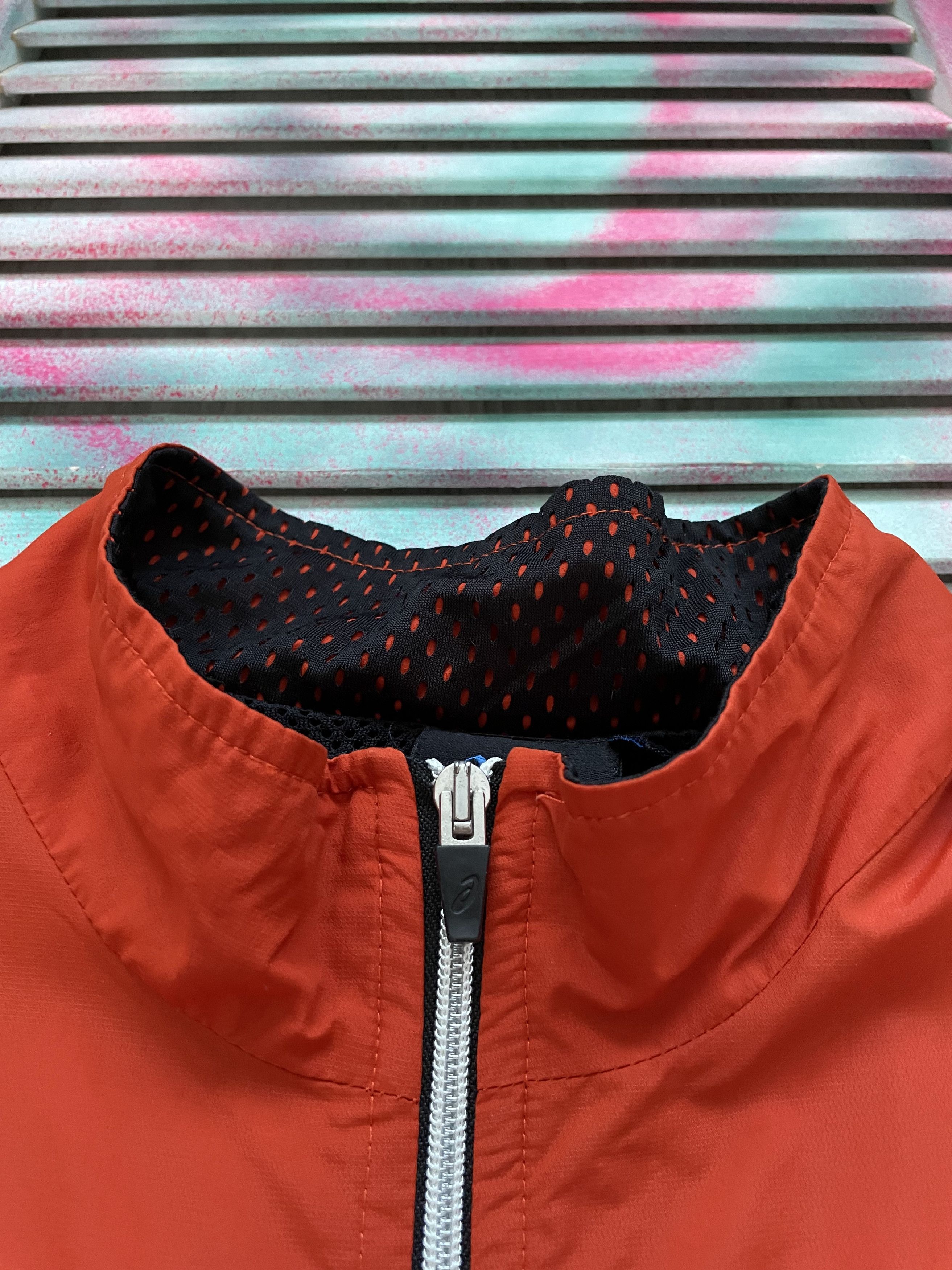 Asics Vintage Asics Tech Performance Network Orange Vest Size US L / EU 52-54 / 3 - 3 Thumbnail