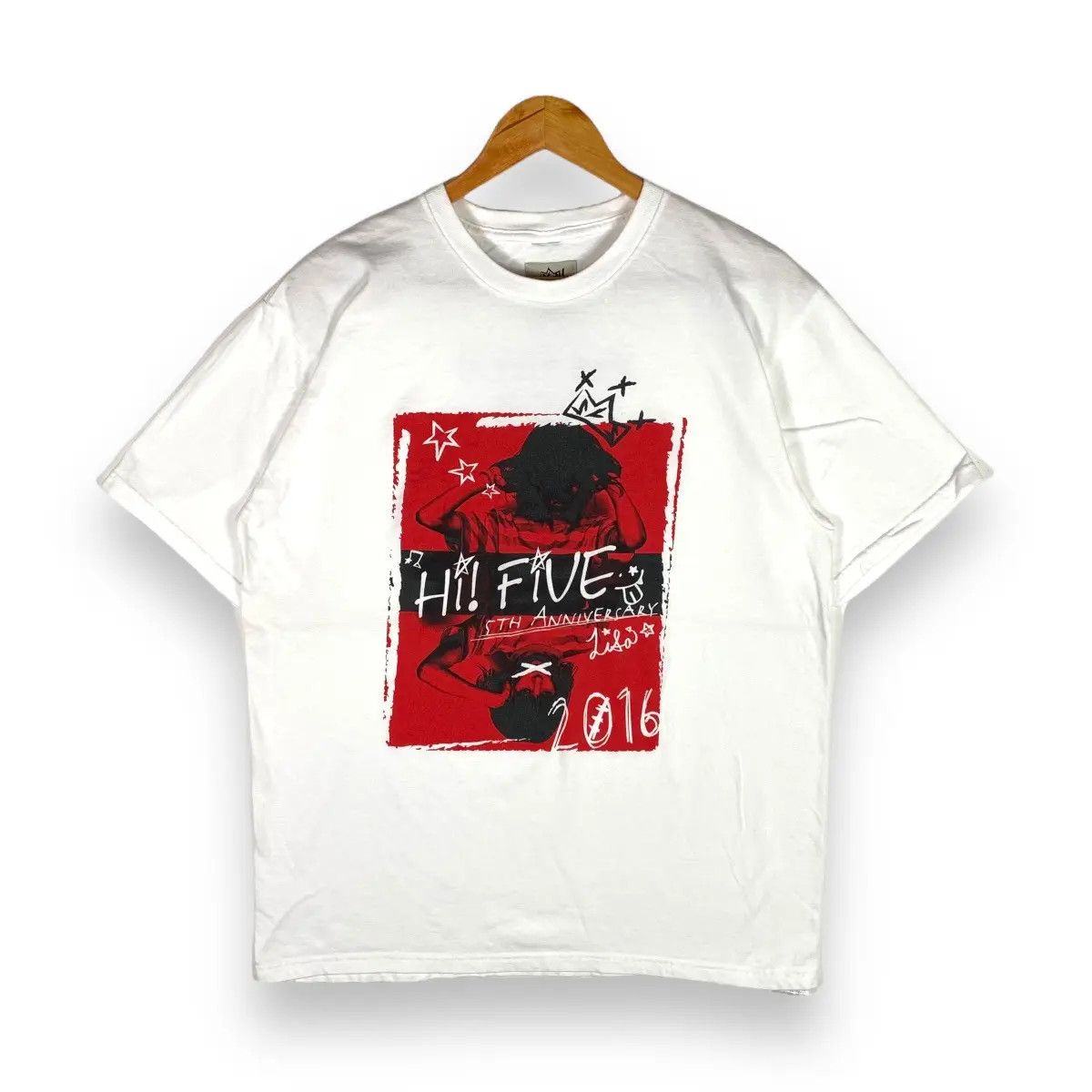 Band Tees LiSA JAPANESE SINGER HI FIVE 5TH ANNIVERSARY 2016 TEE Size US XL / EU 56 / 4 - 1 Thumbnail