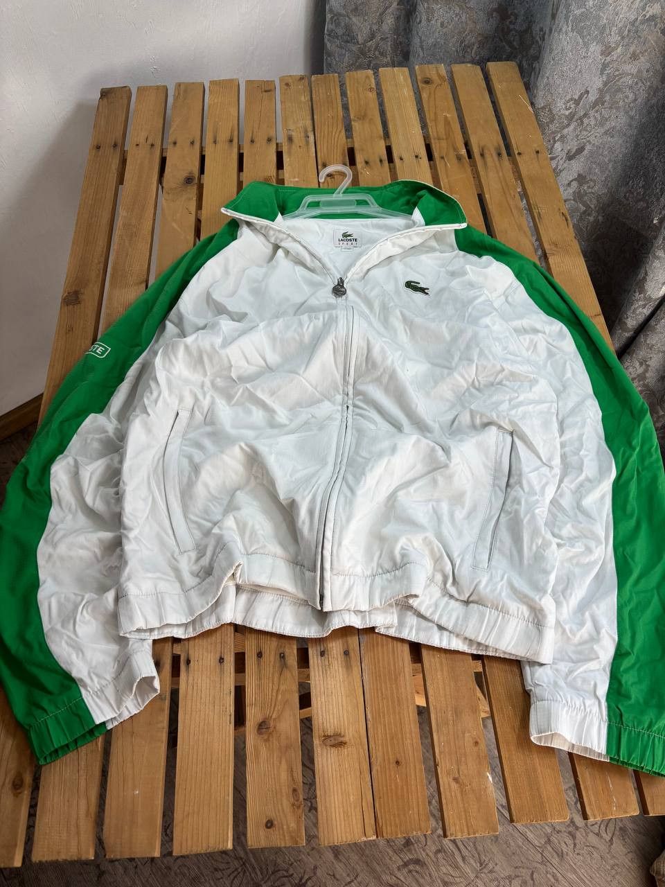 Lacoste Lacoste Sport Y2K Drill Vintage Nylon Bomber Jacket Size US M / EU 48-50 / 2 - 9 Thumbnail