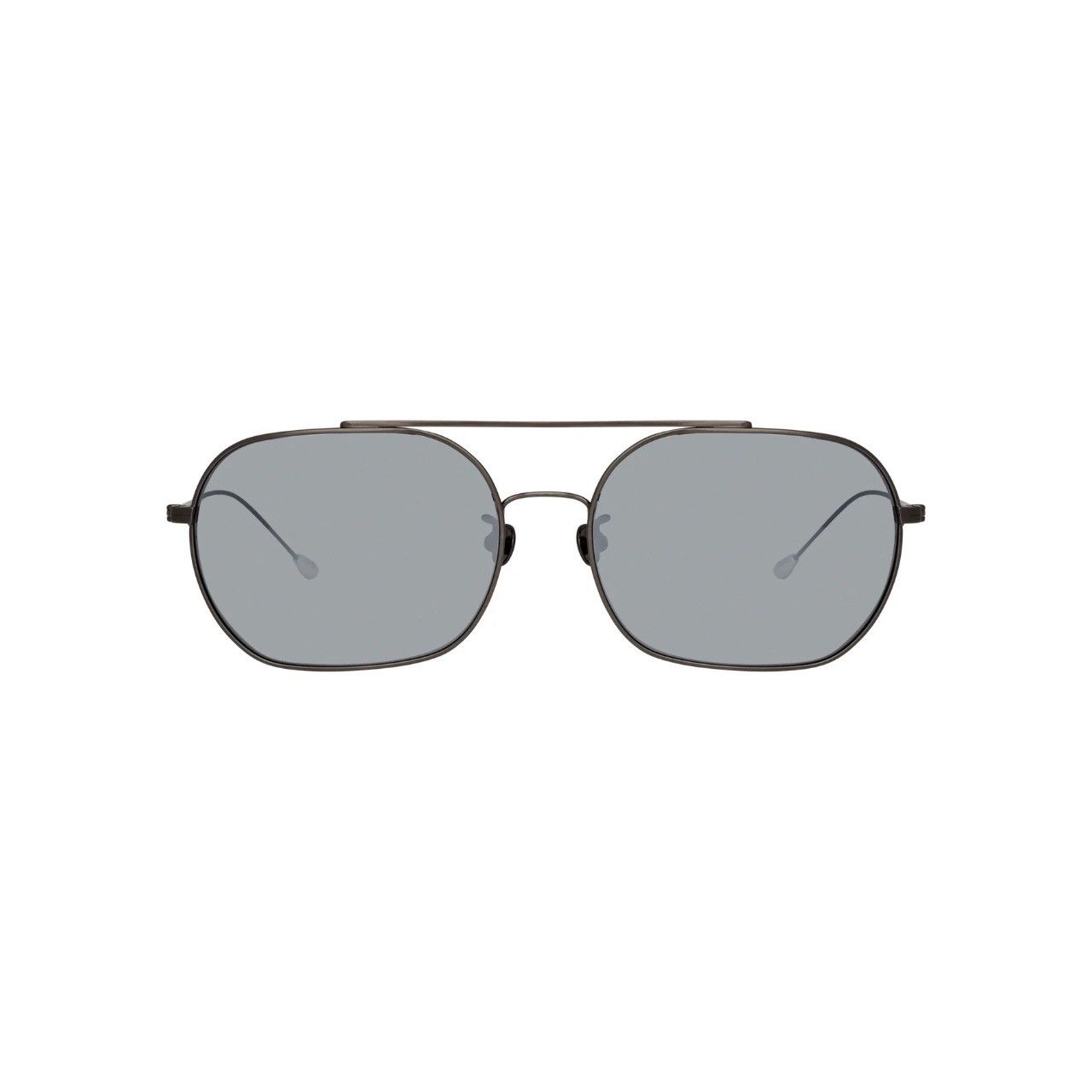 Ann Demeulemeester Ann Demeulemeester Sunglasses Round Gun Metal and Grey Size ONE SIZE - 1 Thumbnail