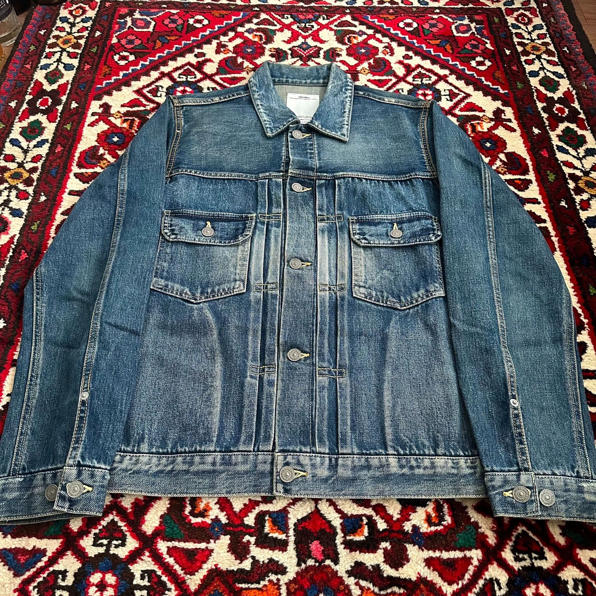 Visvim visvim 101 11aw snake skin ochre 3 denim jacket Size US L / EU 52-54 / 3 - 2 Thumbnail