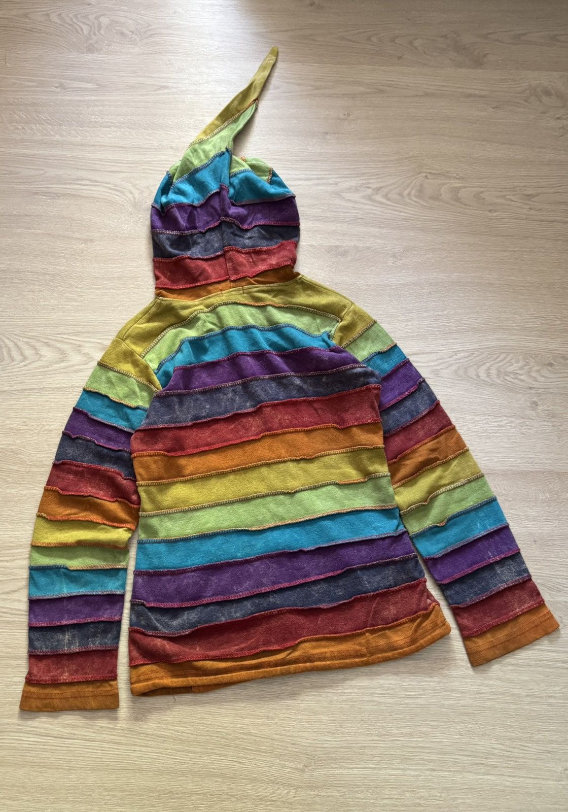 Handmade Vintage Little Kathmandu y2k Full Zip Hand Made Nepal Hoodie Size M / US 6-8 / IT 42-44 - 4 Thumbnail