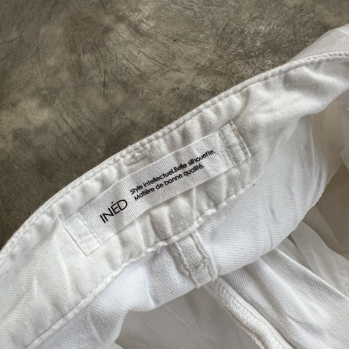 Yohji Yamamoto Ined by Yohji Yamamoto Flared Denim Pants Size 27" / US 4 / IT 40 - 5 Thumbnail