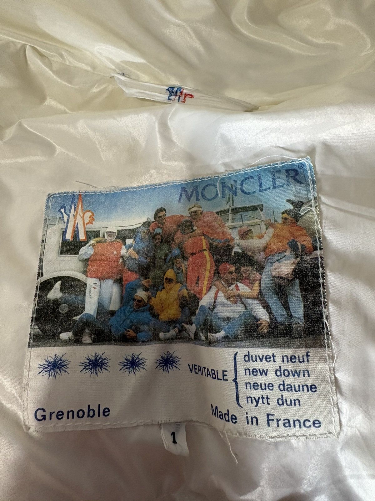 Moncler Grenoble Extremely Rare 1970s Vintage Moncler Grenoble White Jacket Size US S / EU 44-46 / 1 - 2 Thumbnail