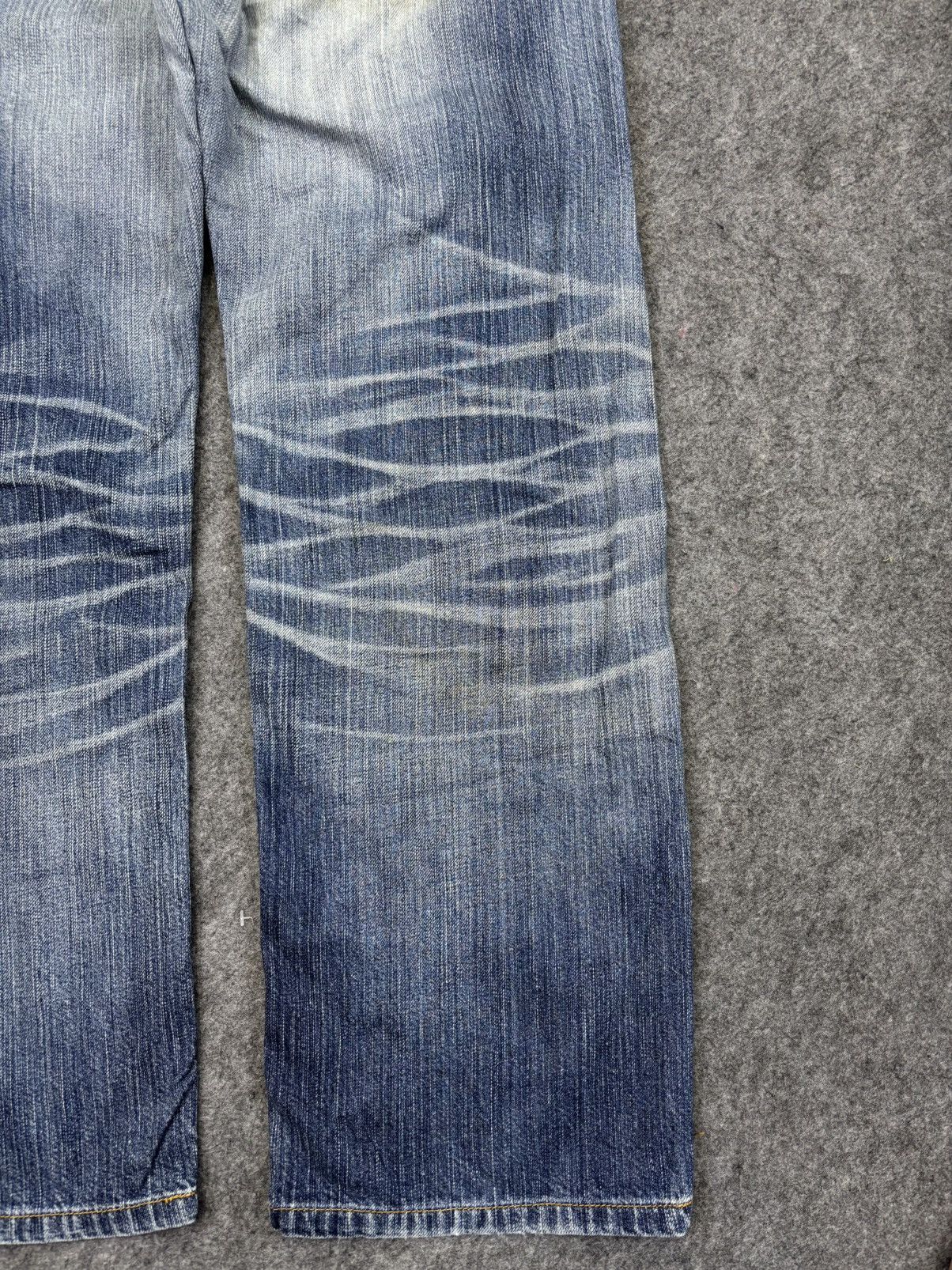 Edwin 💥Thrashed💥Wide Edwin Thrashed Style Distressed Denim F960 Size US 30 / EU 46 - 12 Thumbnail