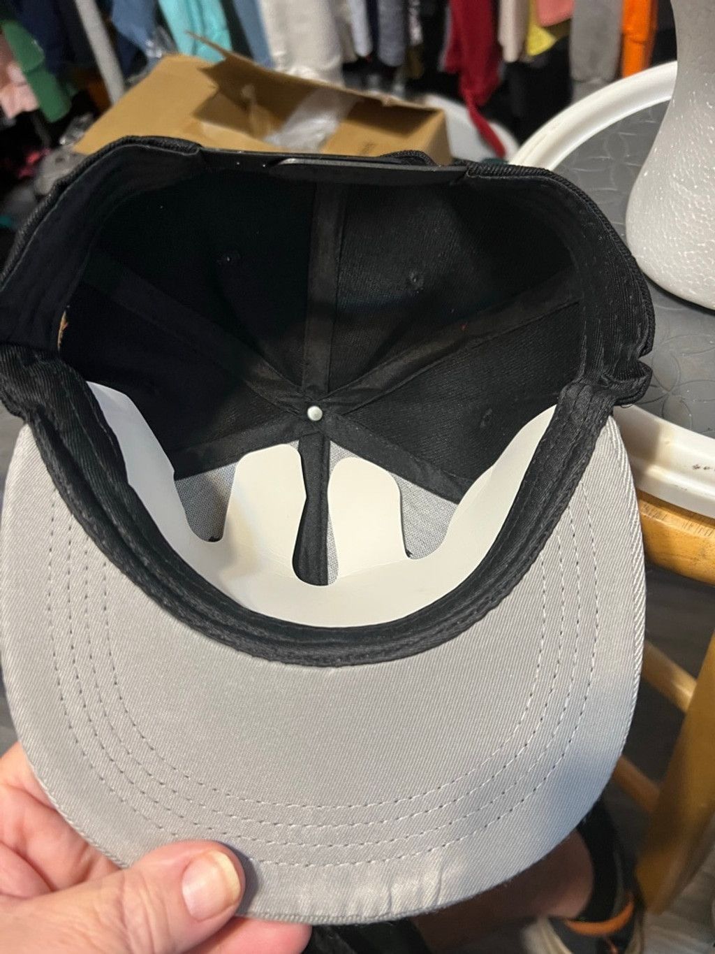 Other Men's Space Jam Bugs Bunny Black Gray Snapback Hat One Size Size ONE SIZE - 5 Thumbnail