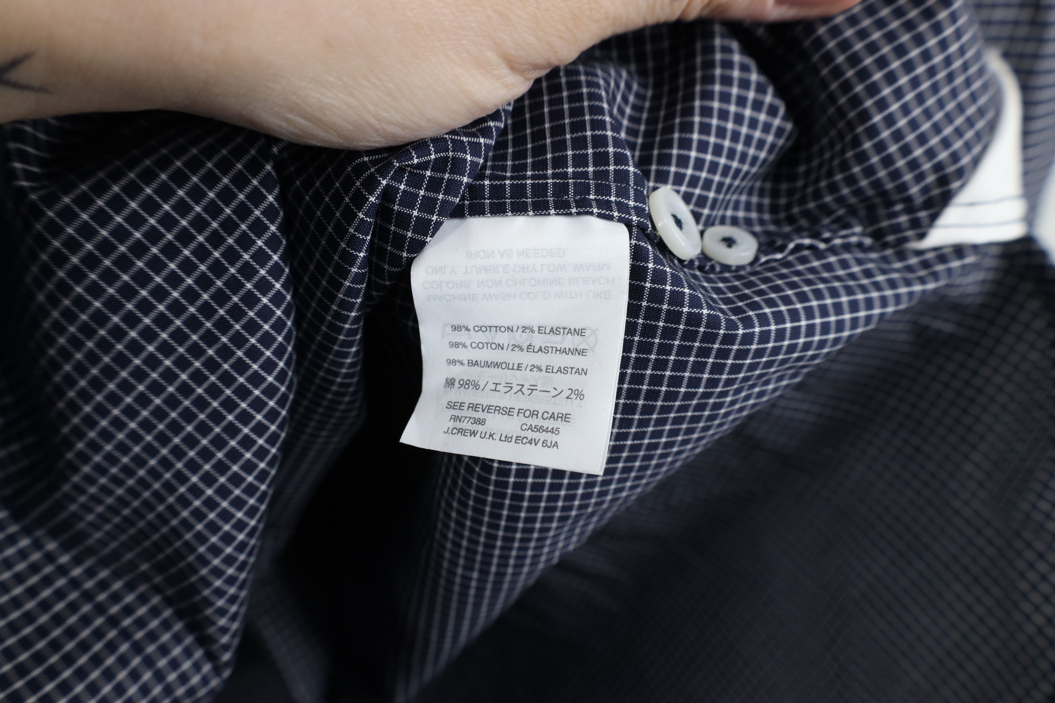 J.Crew New J Crew Collared Button Shirt Checkered Plaid Blue Cotton Size US M / EU 48-50 / 2 - 9 Thumbnail