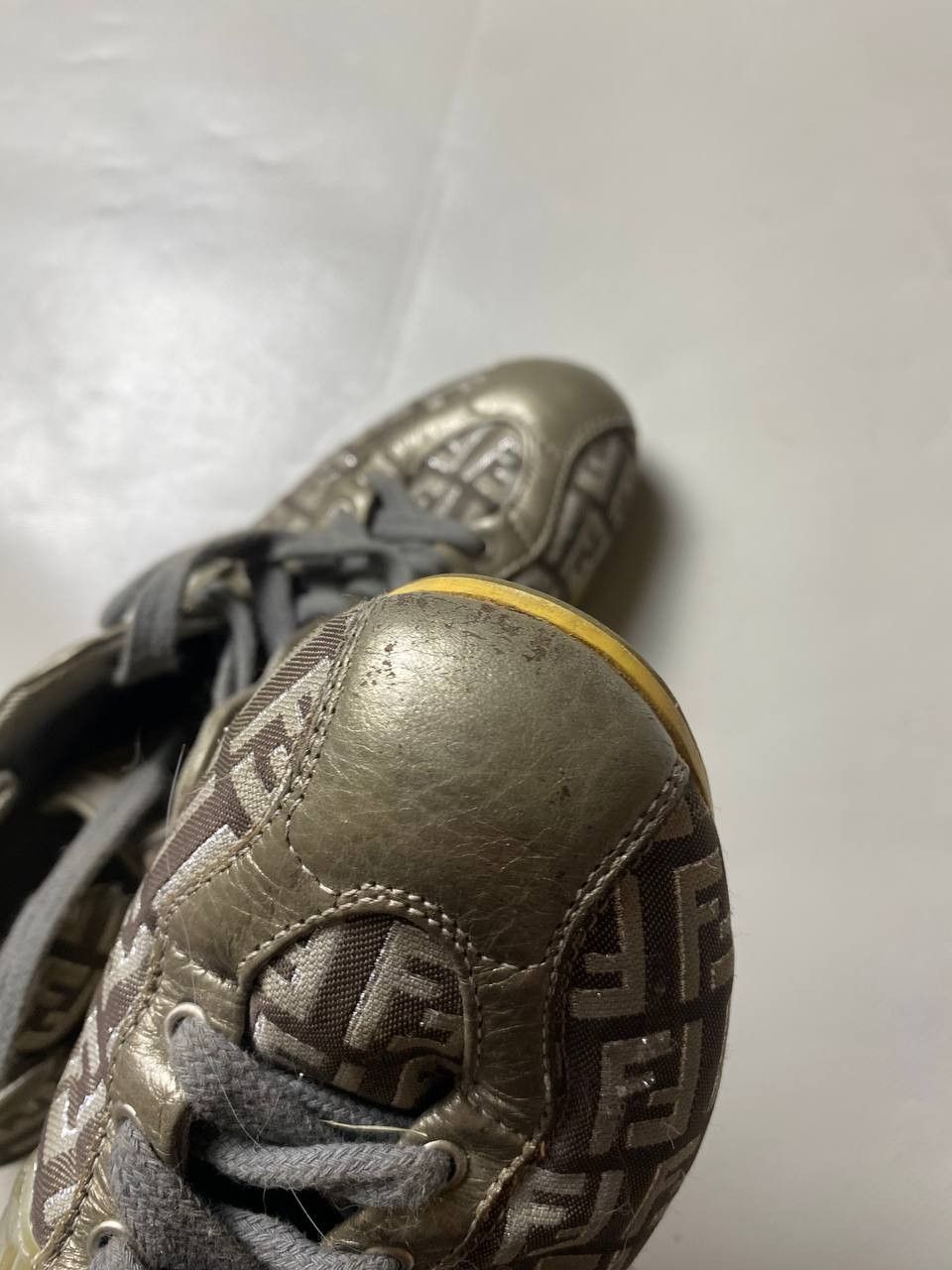 Fendi × Vintage Fendi Zucca Monogram Women Shoes Size US 7 / IT 37 - 5 Thumbnail