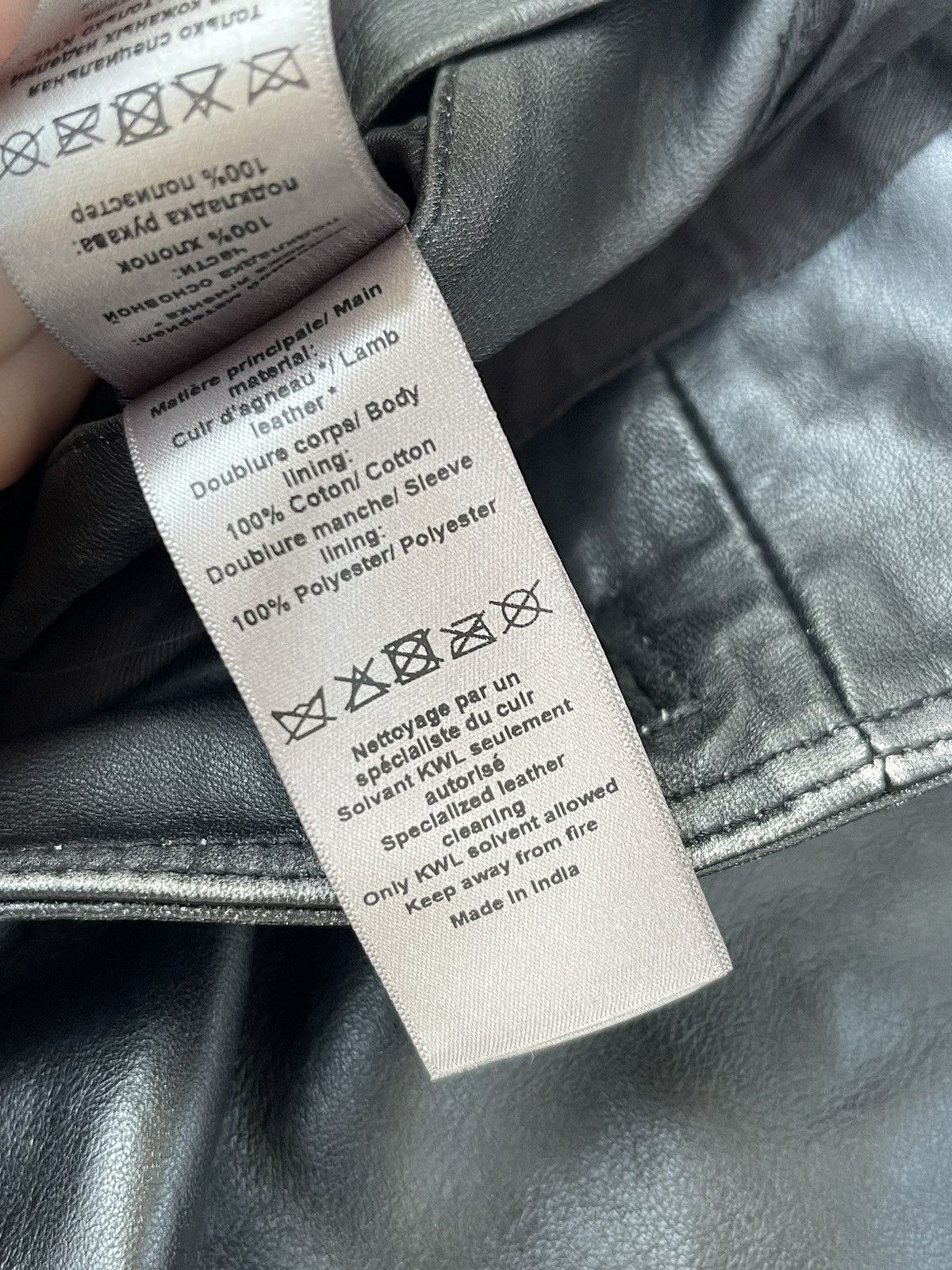 Zadig & Voltaire !DS! SS23 Zadig & Voltaire Lasso Dyed Leather Jacket Size US M / EU 48-50 / 2 - 24 Thumbnail