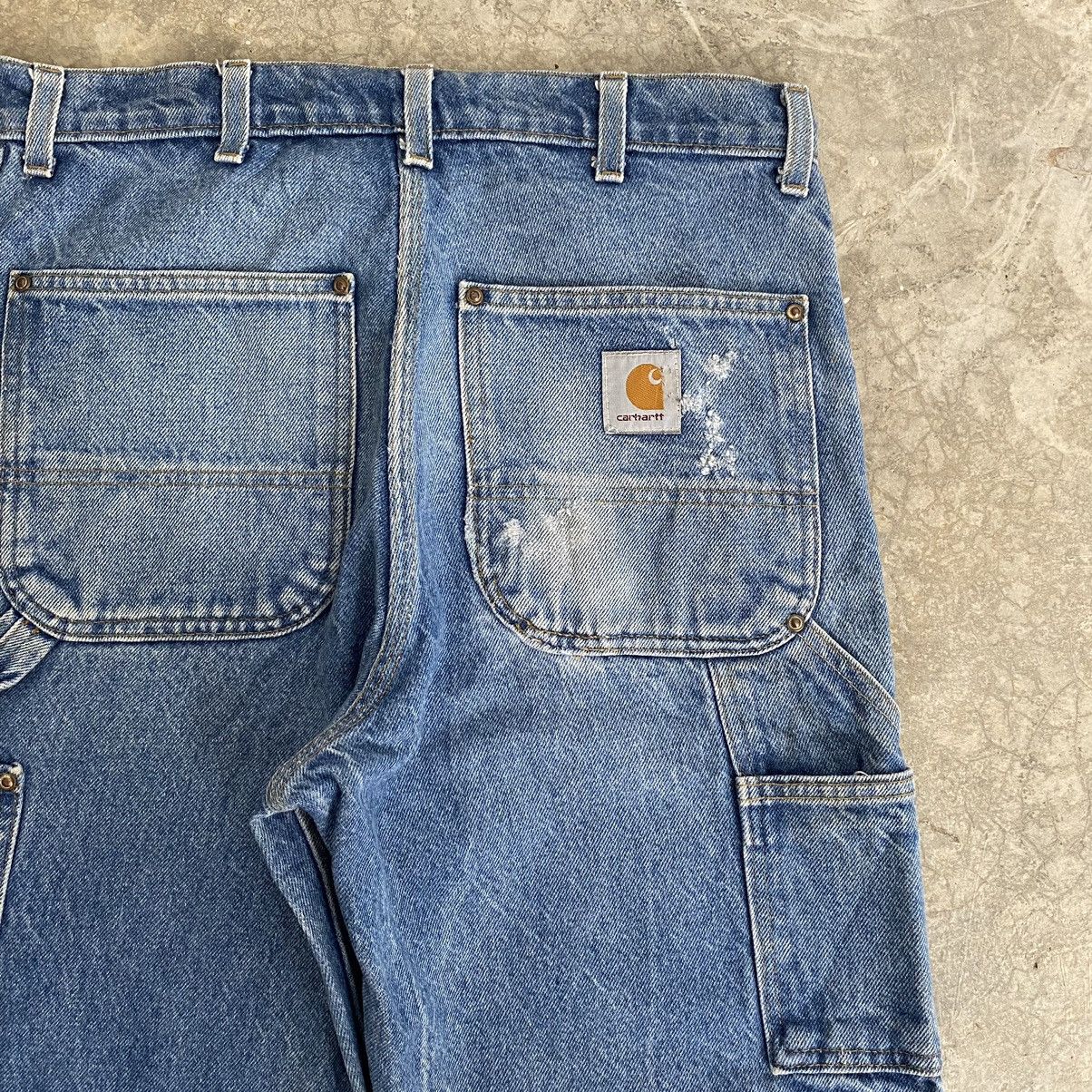 Carhartt Vintage Carhartt Faded Blue Carpenter Work Denim Jeans Size US 32 / EU 48 - 22 Thumbnail