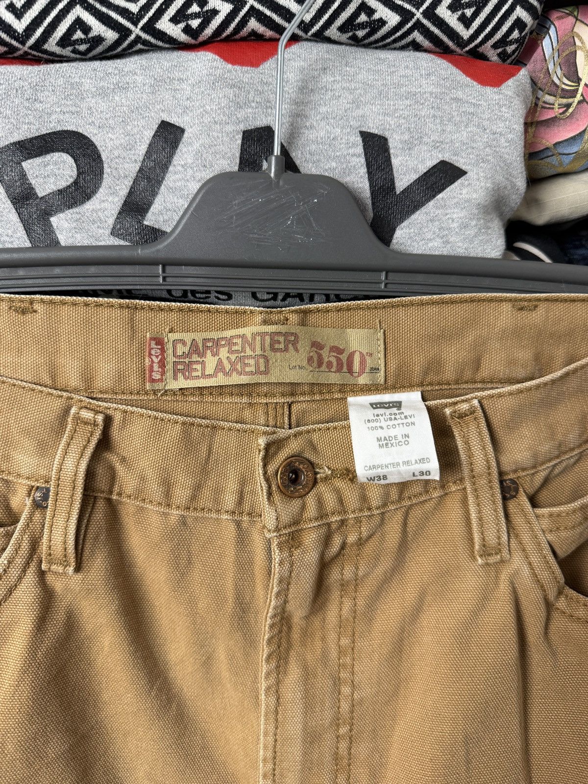 Levi's Vintage Levis Cargo Pants Brown 90s Carpenter Size US 38 / EU 54 - 11 Thumbnail