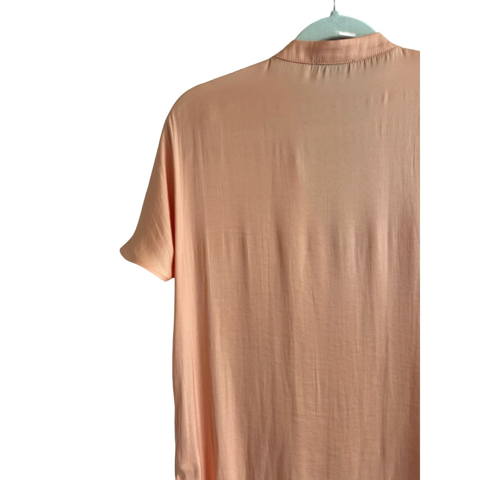 Other RESET Orange Short Sleeve V-Neck Lightweight Slip On Blouse Size S / US 4 / IT 40 - 11 Thumbnail