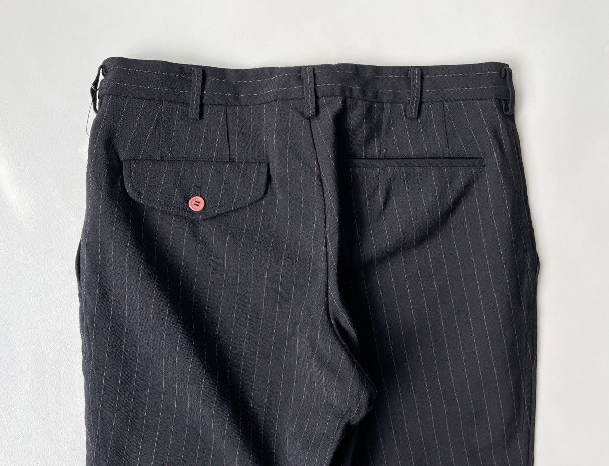 Comme des Garcons A/W 04 Blue/Pink Pinstripe Wool Trousers Size US 32 / EU 48 - 13 Thumbnail