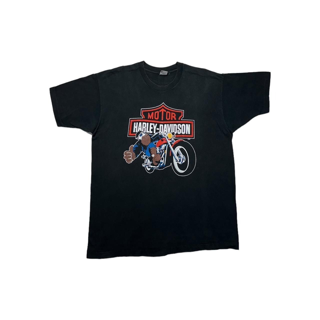 Harley Davidson × Vintage Vintage Harley Davidson Thumbs Up Super Bikes St Maarten T-S Size US XL / EU 56 / 4 - 1 Thumbnail
