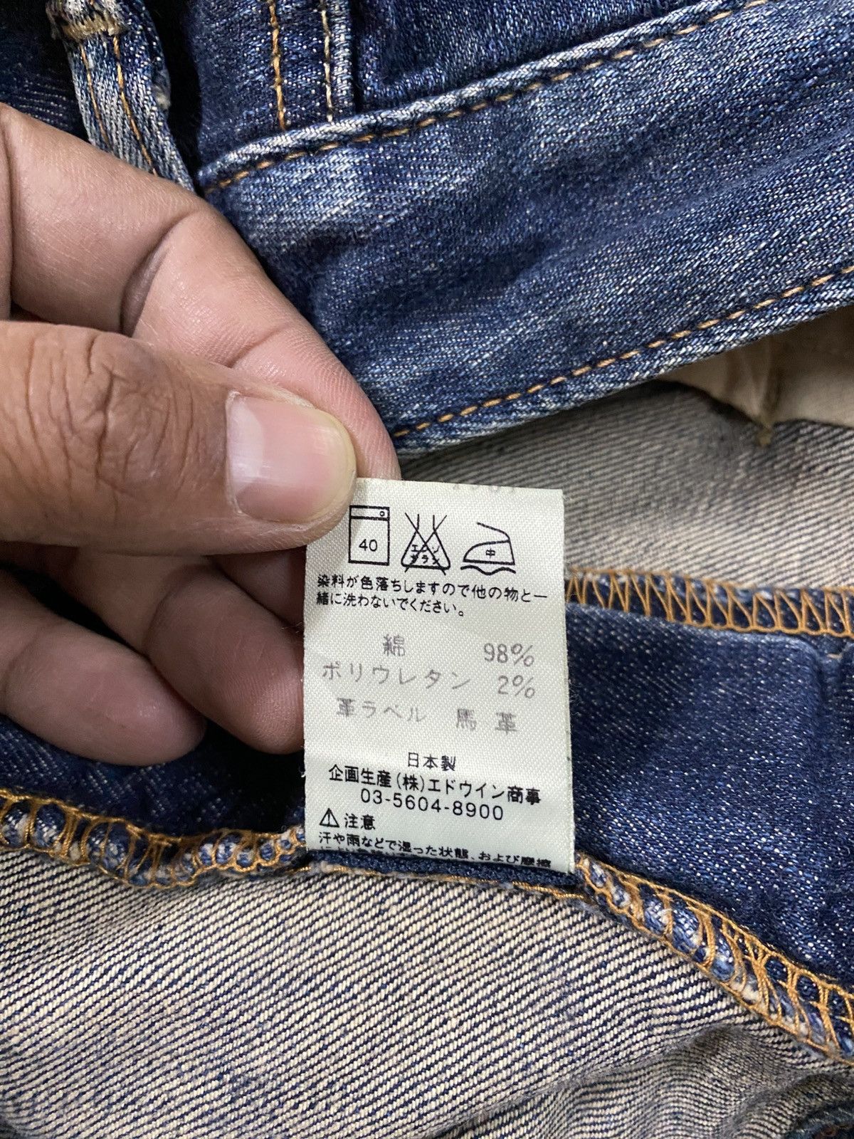 Lee Baggy Flare Vintage Lee Blue Distressed Denim @313 Size US 34 / EU 50 - 10 Thumbnail
