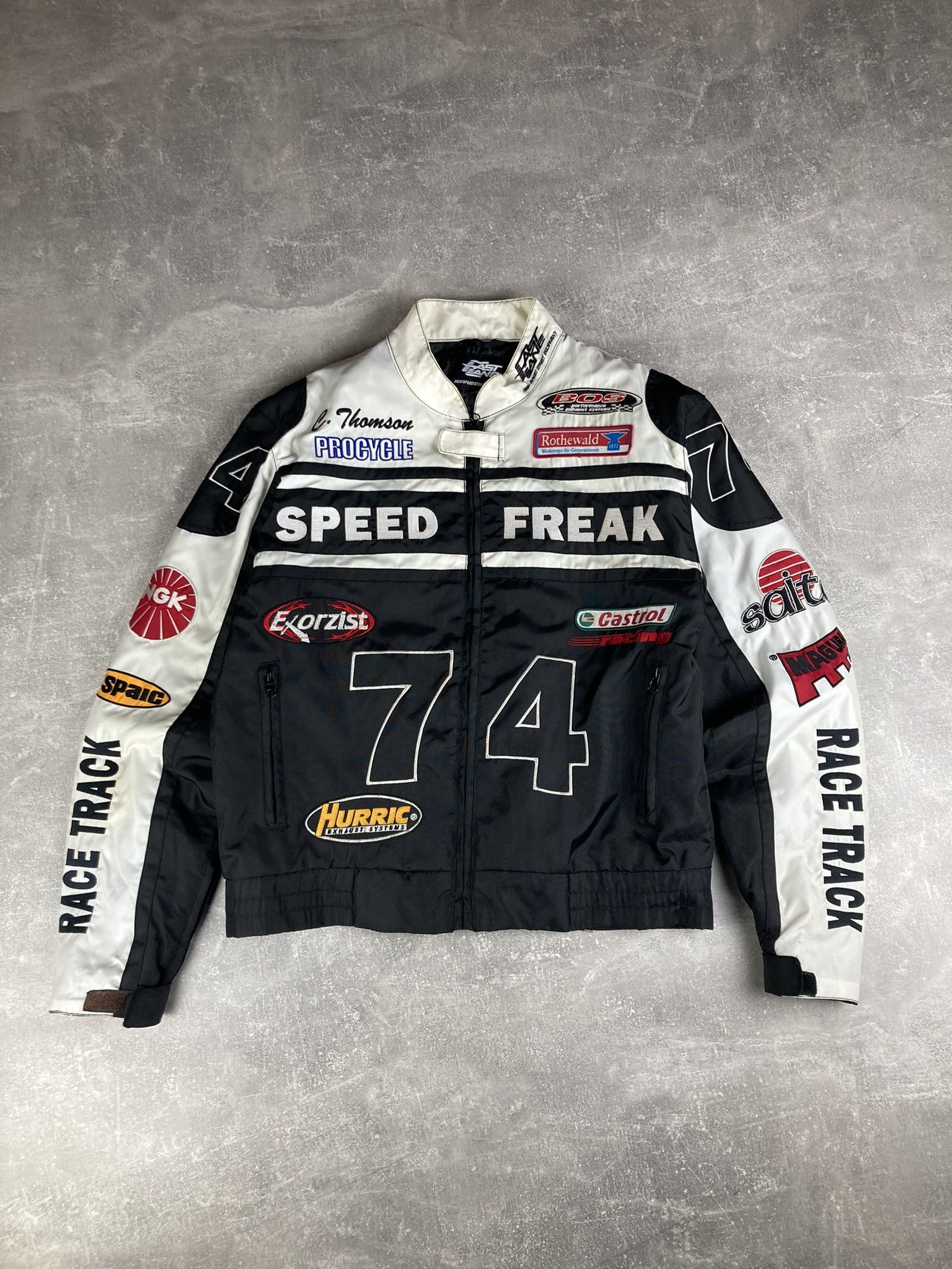 NASCAR Speed Freak #74 vintage nylon Nascar japanese racing jacket ...