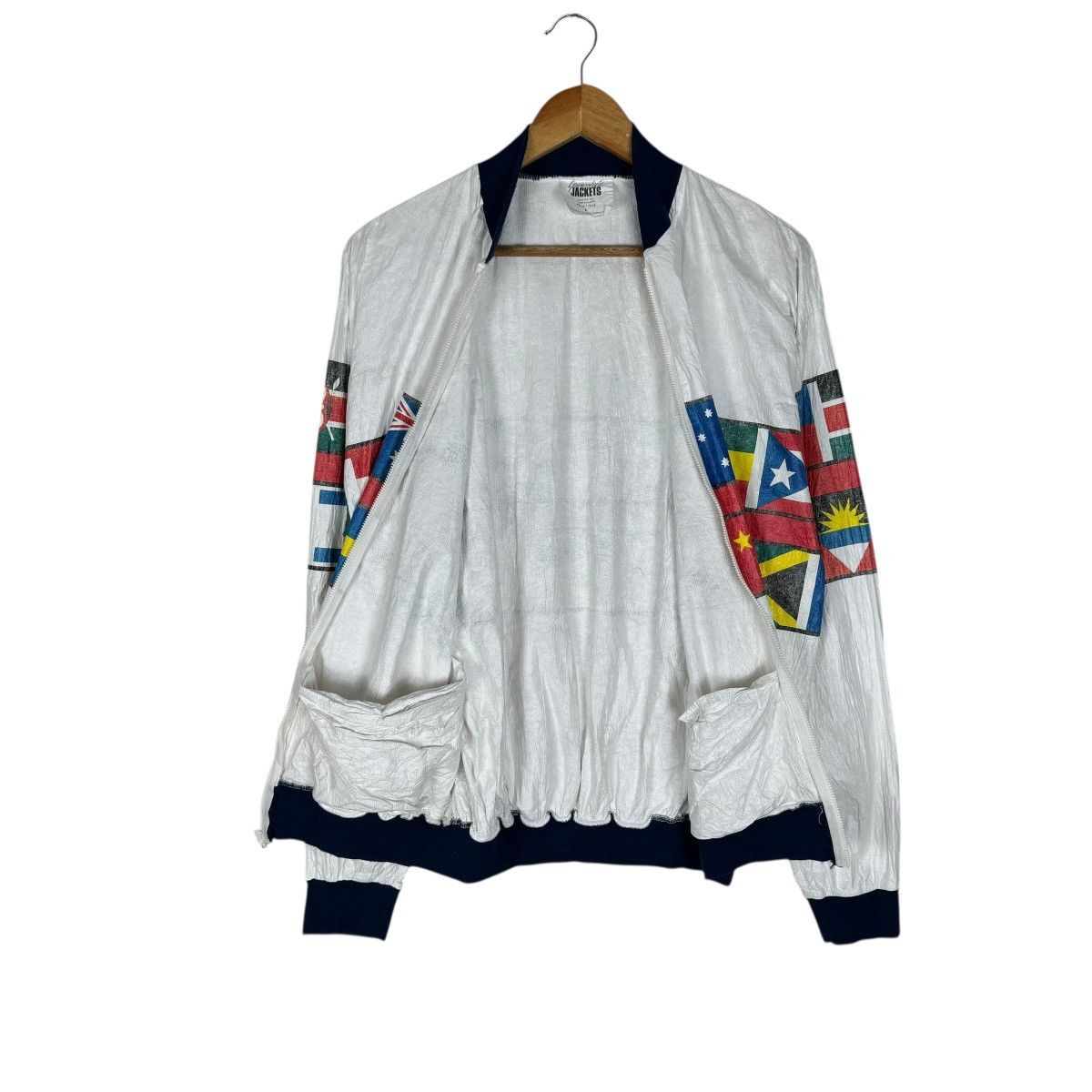 DuPont 🌟DUPONT TYVEK WORLD FLAG ZIPPER JACKET Size US L / EU 52-54 / 3 - 8 Thumbnail