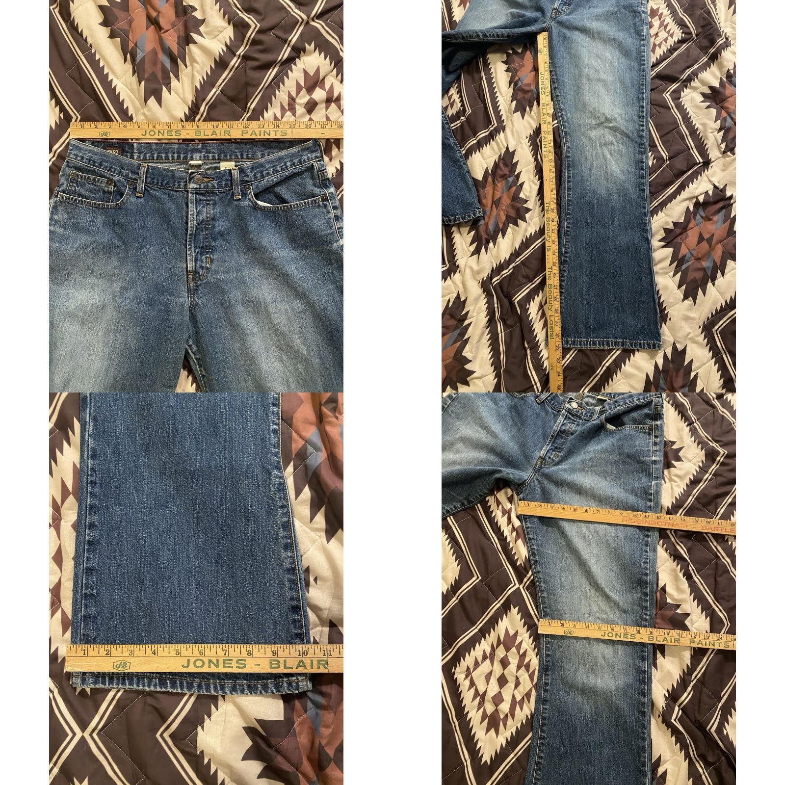 Abercrombie & Fitch VINTAGE Abercrombie & Fitch Women’s Button Fly Flare Leg Jeans Size 12R 31x32 Blue Denim Cotton Stretch Size 34" / US 12 / IT 48 - 9 Thumbnail