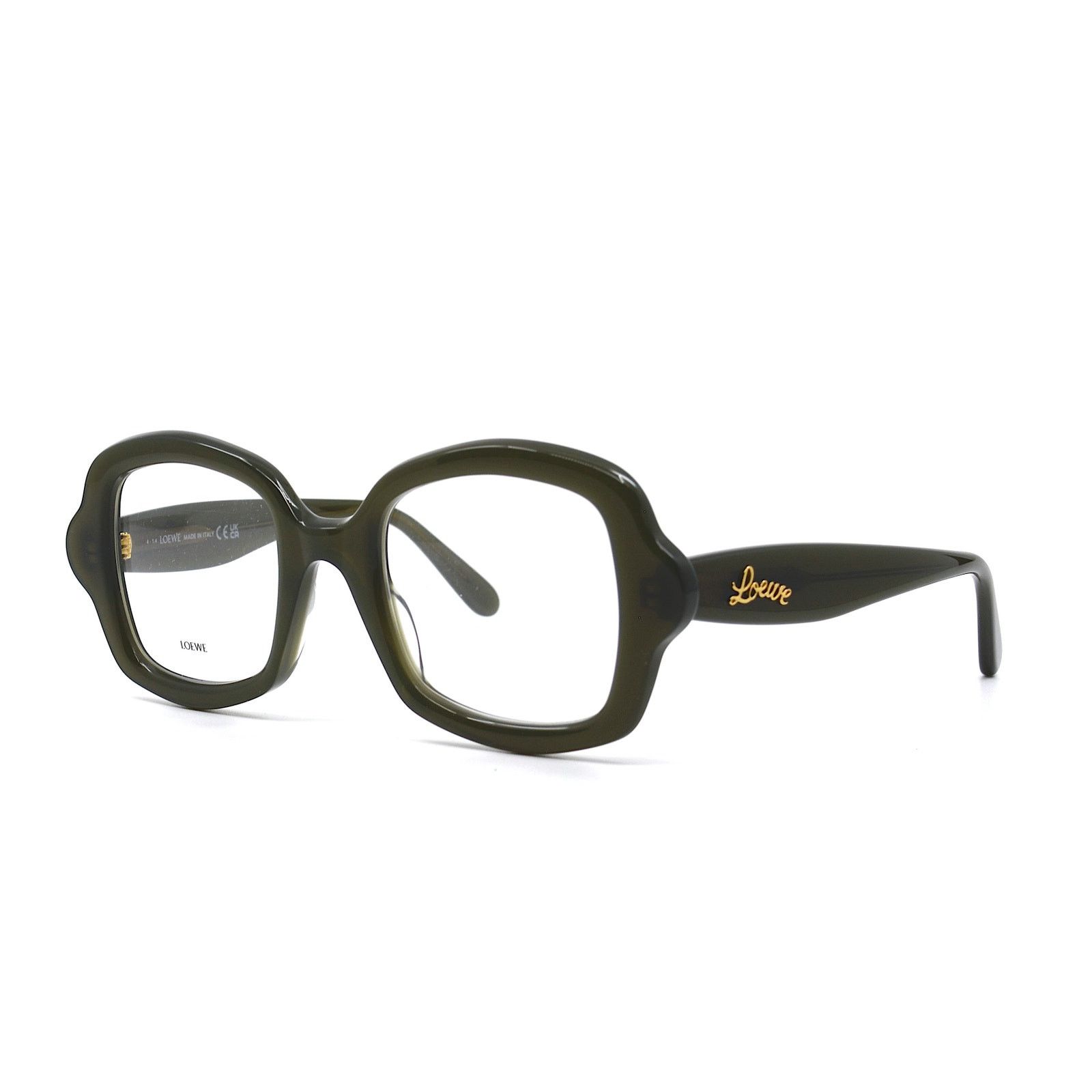 Loewe LOEWE LW450066I 096 Eyeglasses Green Acetate Frame Women Size ONE SIZE - 3 Thumbnail