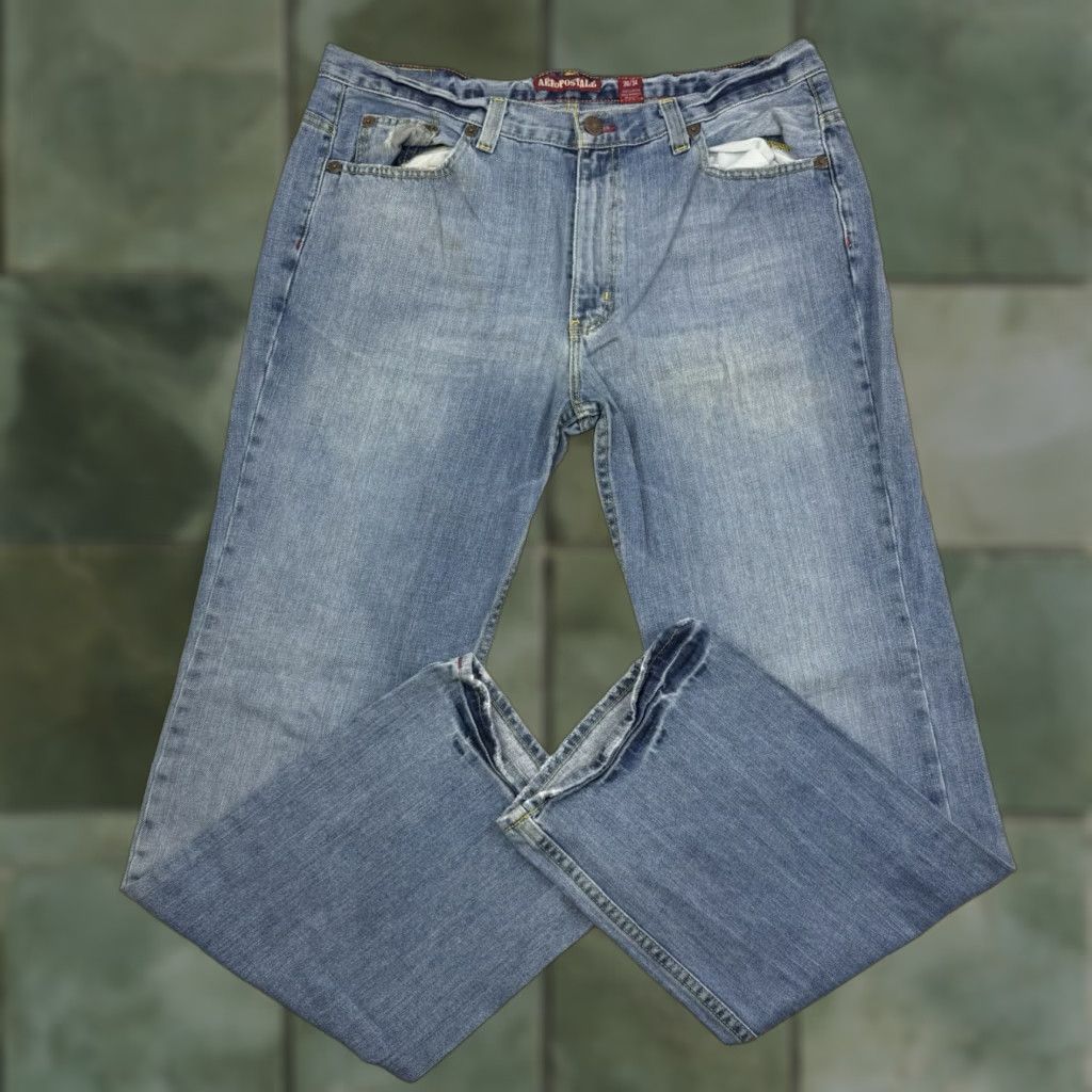 Vintage VINTAGE Aéropostale Jeans Men 36x34 Baggy Relaxed Punk Grunge Hipster 90s Jeans Mens Size US 36 / EU 52 - 1 Thumbnail