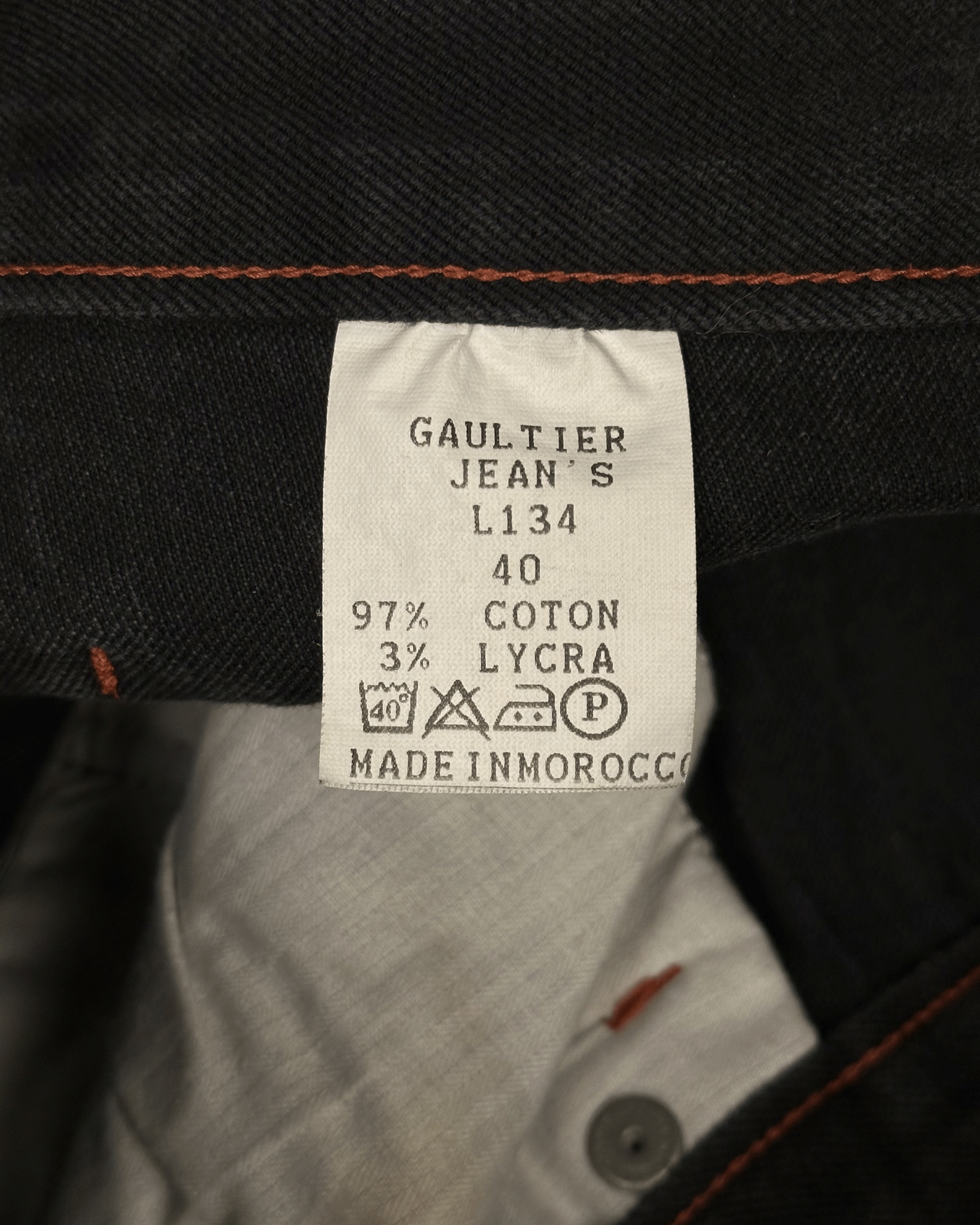 Jean Paul Gaultier Jean Paul Gaultier Velour Blood Drip Jeans Size US 30 / EU 46 - 10 Thumbnail
