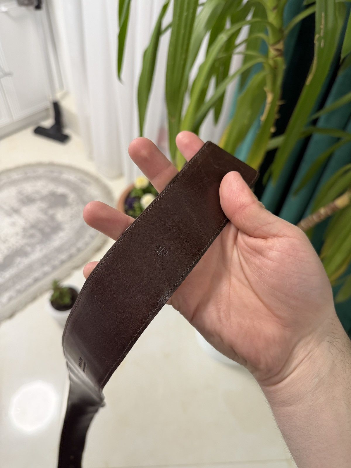 Prada Prada Belt Leather Brown Size ONE SIZE - 9 Thumbnail