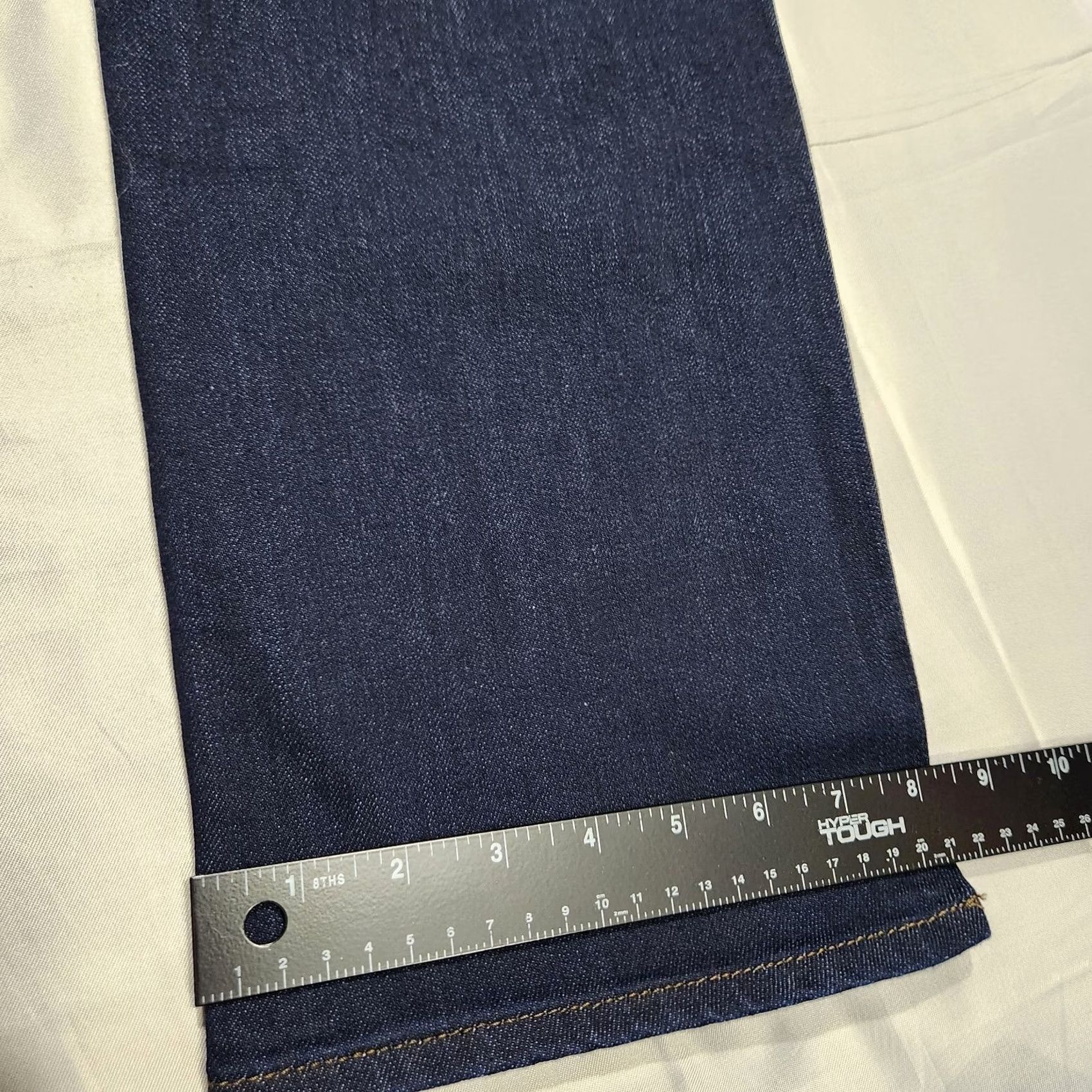 Lee Lee Jeans Women 16 Petite Straight Leg Mid Rise Dark Wash Stretch Denim Size 38" / US 16 / IT 52 - 7 Thumbnail