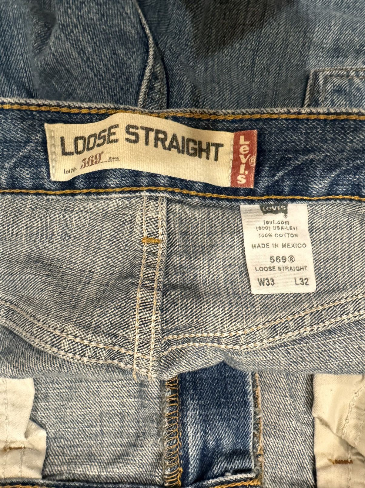 Levi's Levi’s 569 Wide Leg Jeans Size US 33 - 4 Thumbnail