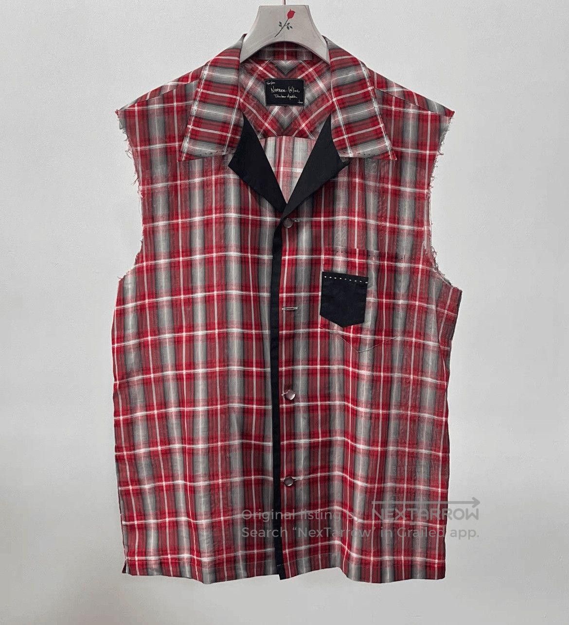 Number (N)ine Number (N)ine Plaid Puffer Vest | Grailed