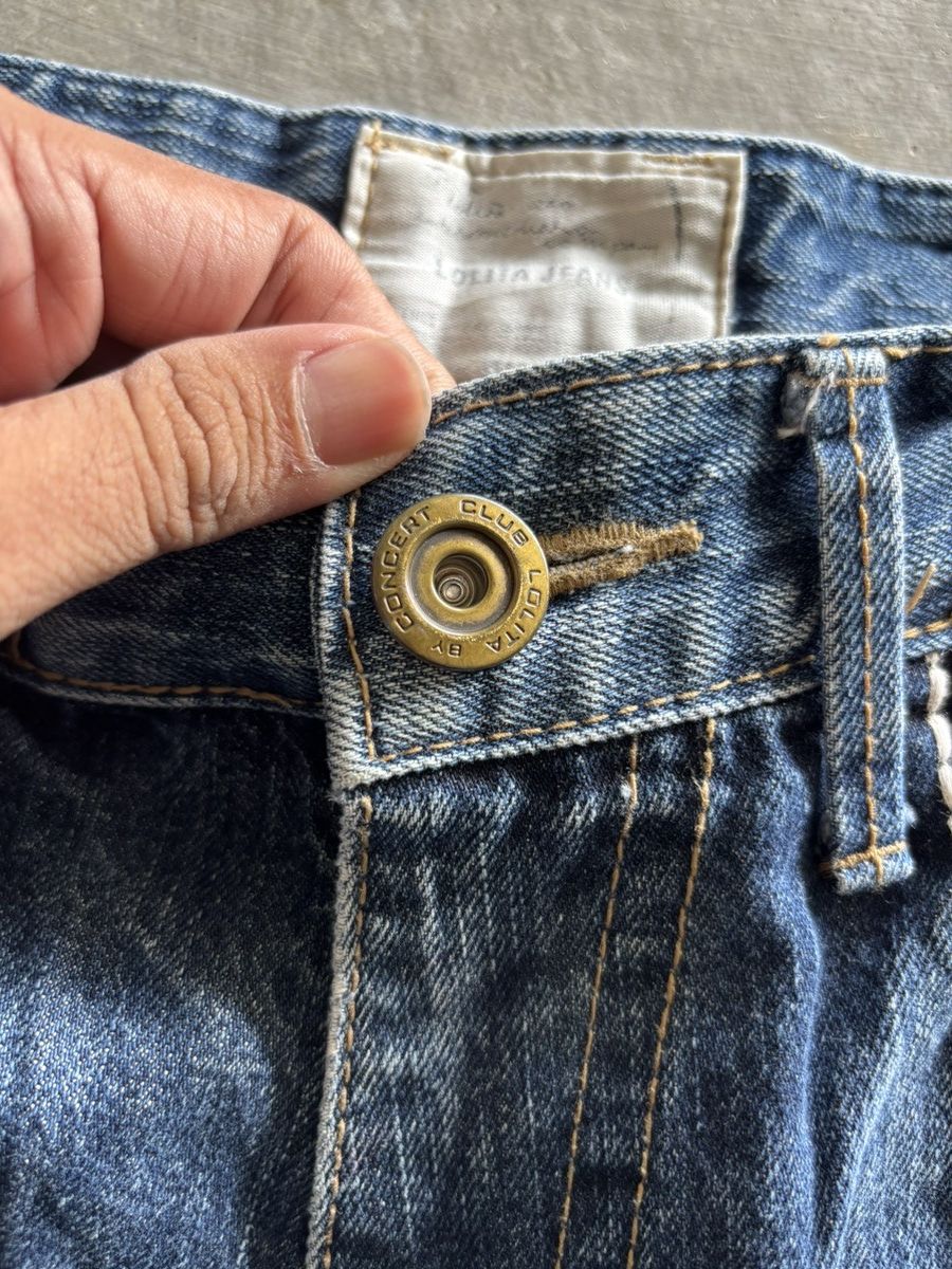 If Six Was Nine y2k lolita washed fade japanese punk dope backpocket Size US 33 - 3 Thumbnail