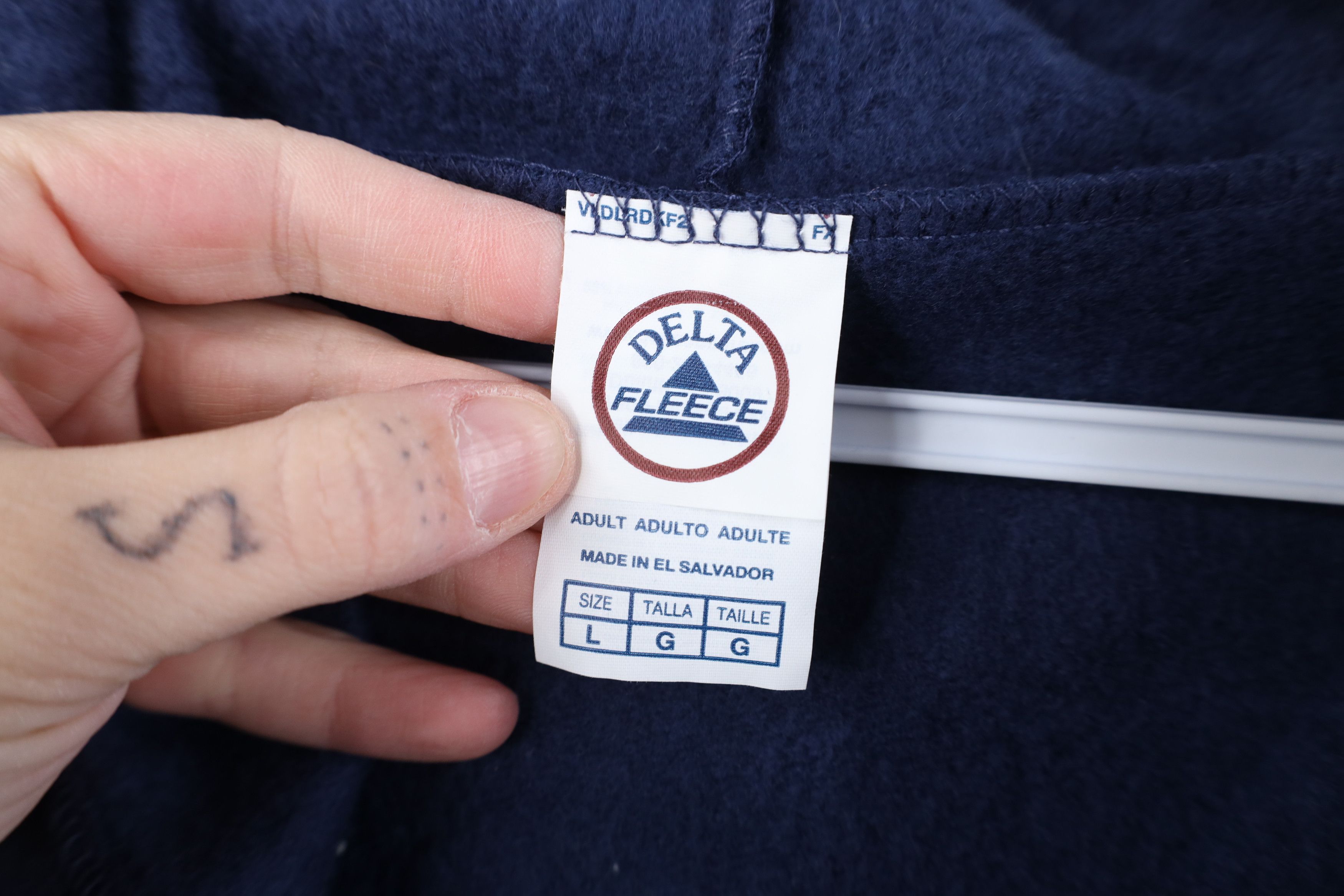 Vintage Vintage Y2K Spell FedEx Shipping Full Zip Hoodie Navy Blue Size US L / EU 52-54 / 3 - 10 Thumbnail