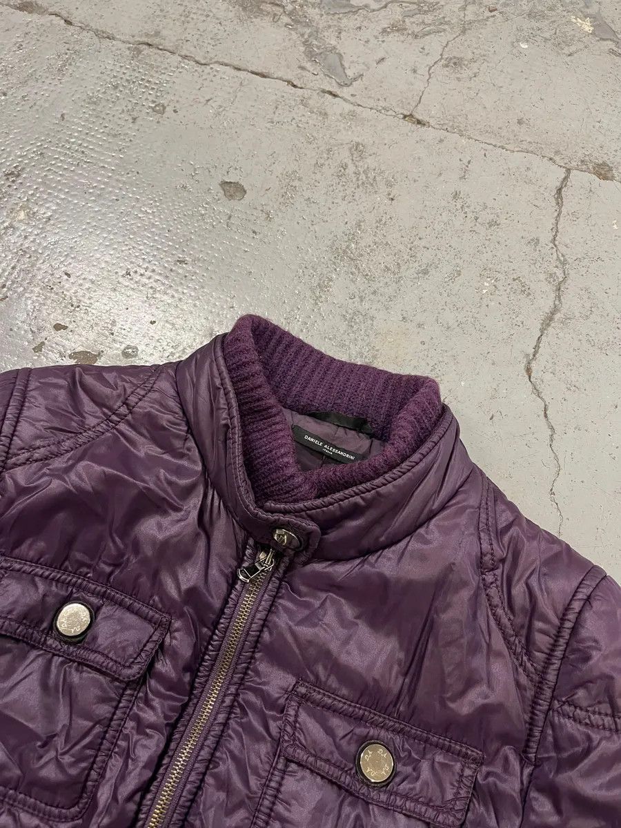 Daniele Alessandrini 2000s Daniele Alessandrini Purple Patent British Puffer Jacket Size M / US 6-8 / IT 42-44 - 5 Thumbnail