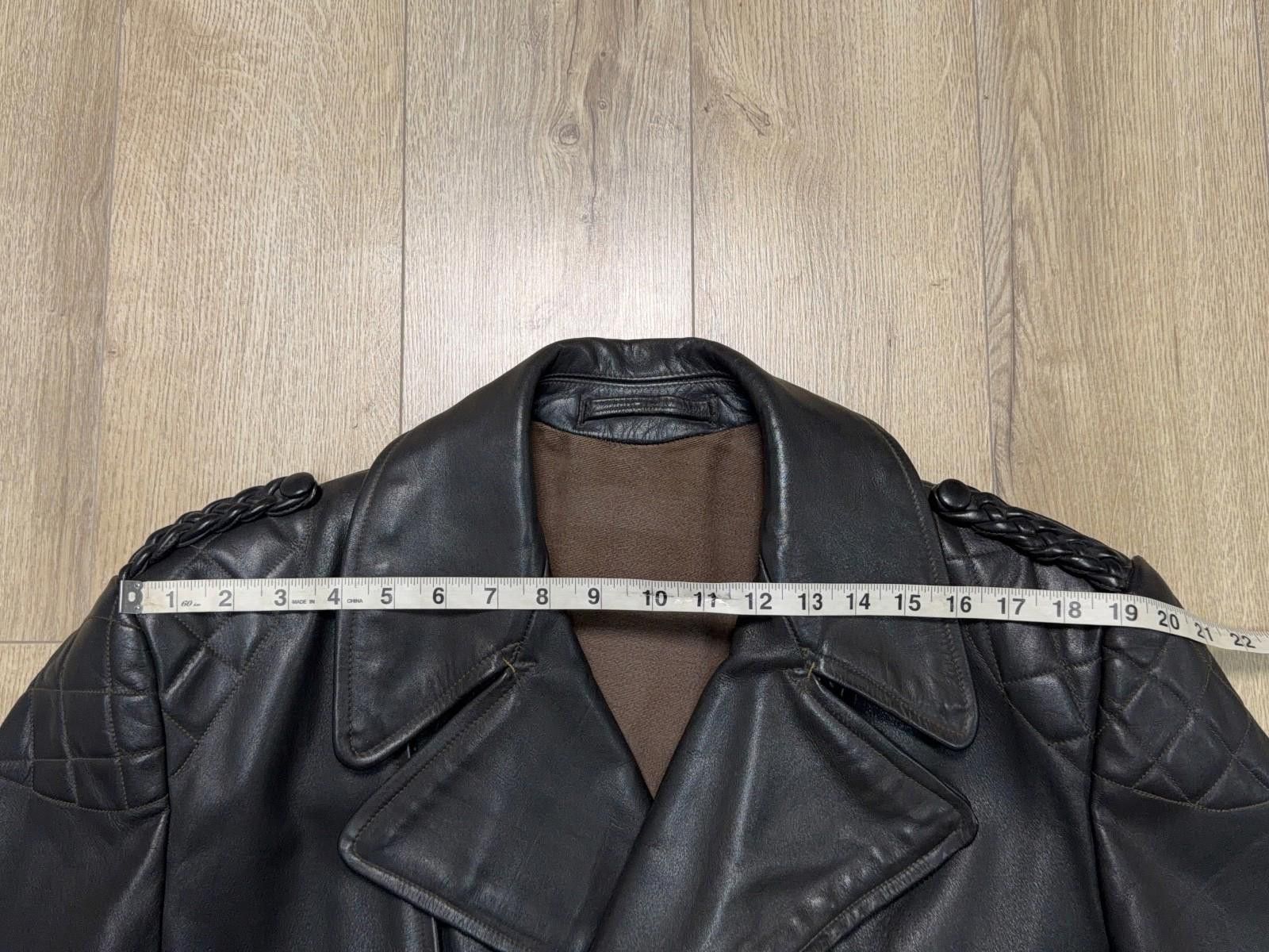 The Unbranded Brand Vintage Mens 1960-70s German Leather Jacket Motorcycle Biker Size US L / EU 52-54 / 3 - 8 Thumbnail