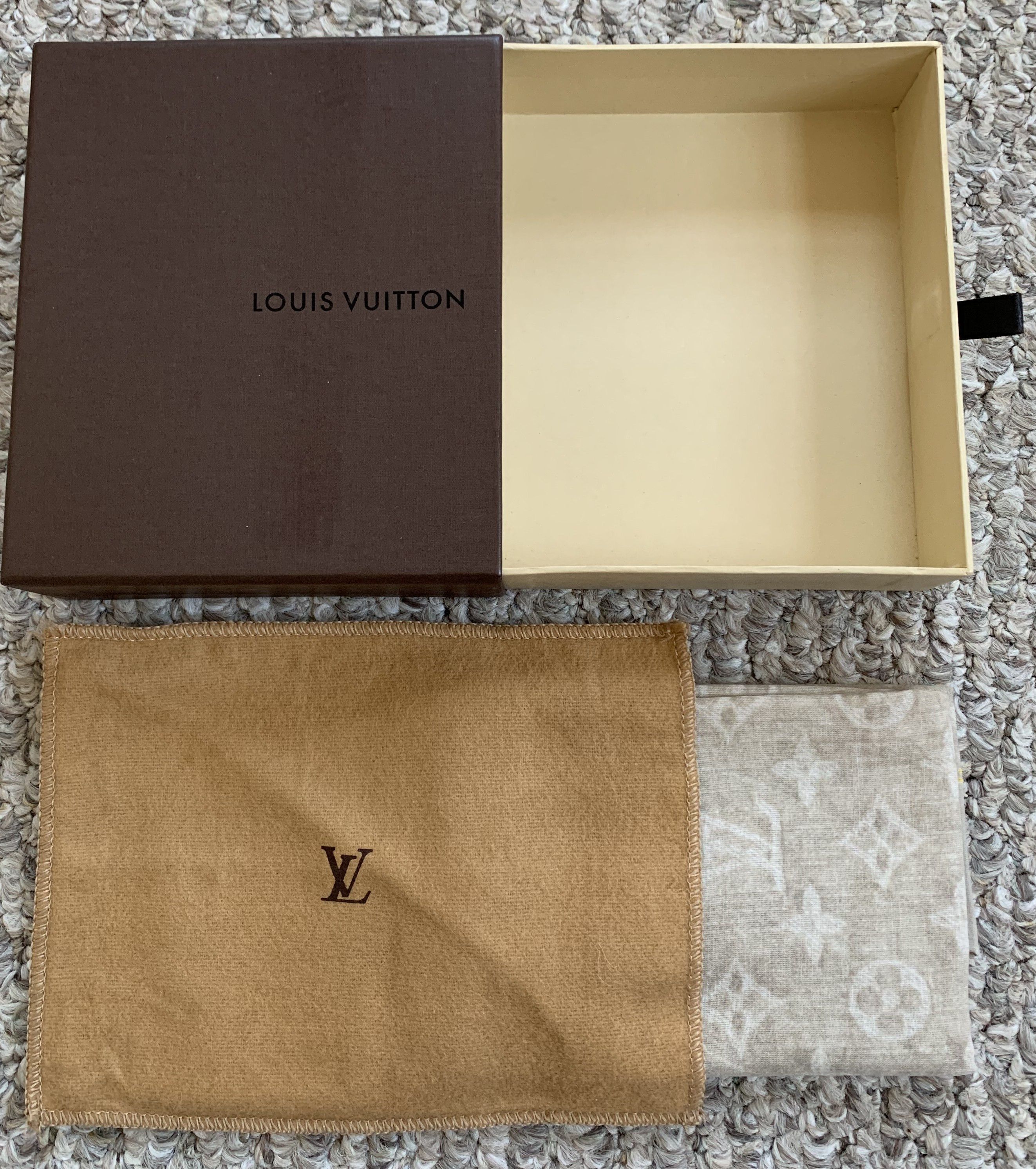 Louis Vuitton NEW S/S 2006 Louis Vuitton Denim Monogram Scarf Size ONE SIZE - 8 Thumbnail