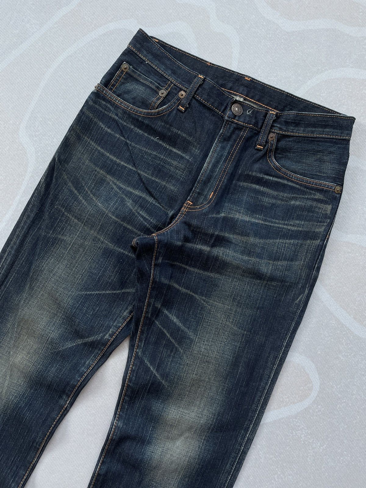 Edwin Vintage Edwin 504 Straight Jeans (LG116) Size US 30 / EU 46 - 3 Thumbnail