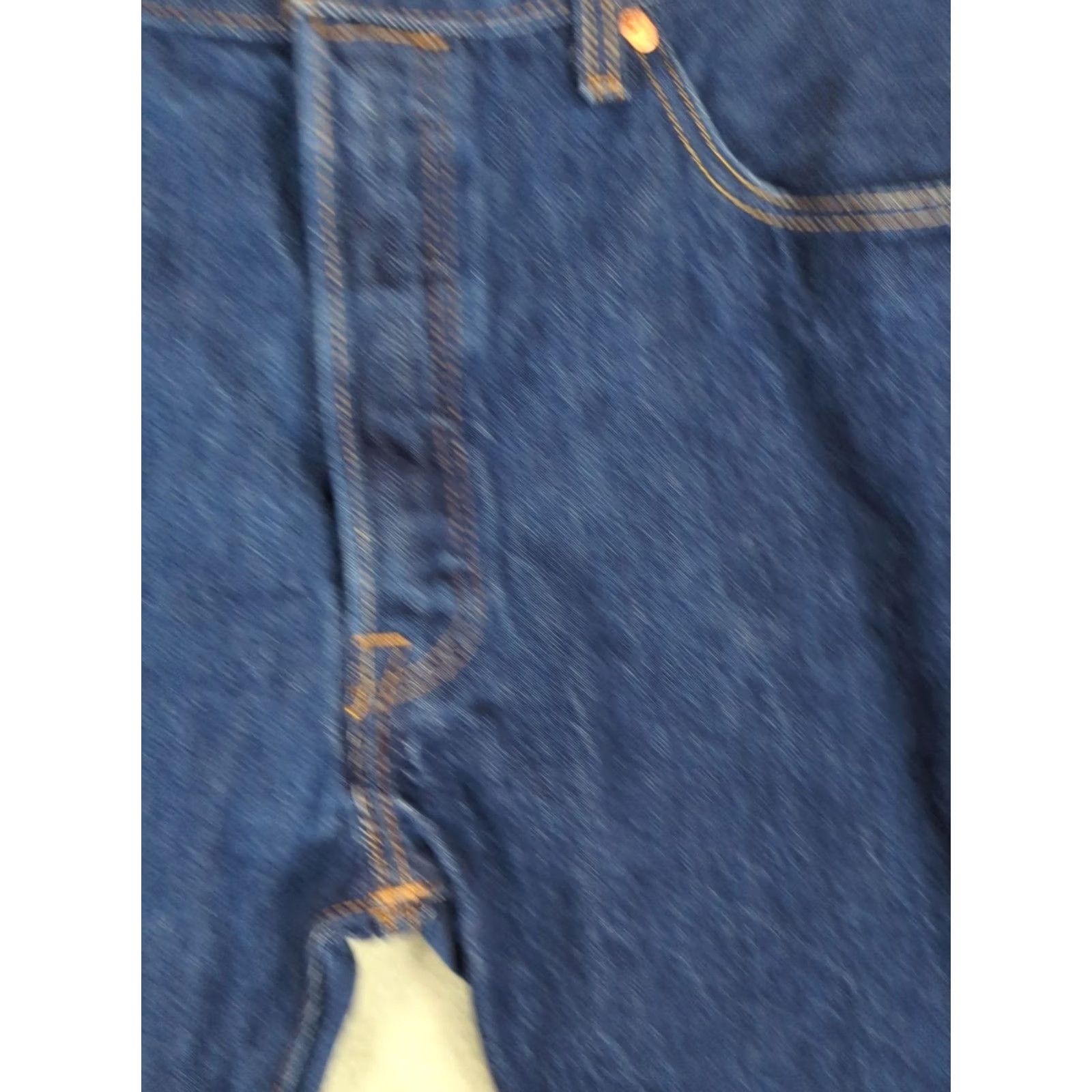 Levi's Levi's Jeans Mens 501 Denim Straight Leg Button Fly 34 Inseam 29 Dark Blue 5-Pocket Regular Fit Modern Classic Mens Size US 34 / EU 50 - 2 Thumbnail