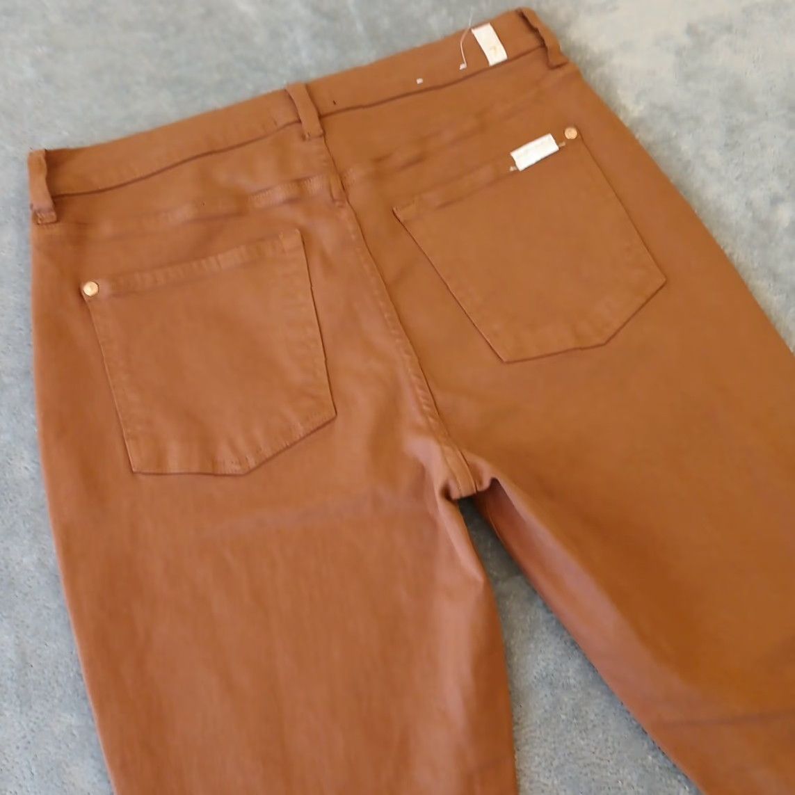 7 For All Mankind 7 For All Mankind Jegging Jeans Womens Size 31 Brown Stretch 31x26 High Rise Boys? Size 24" / US 00 / IT 34 - 7 Thumbnail