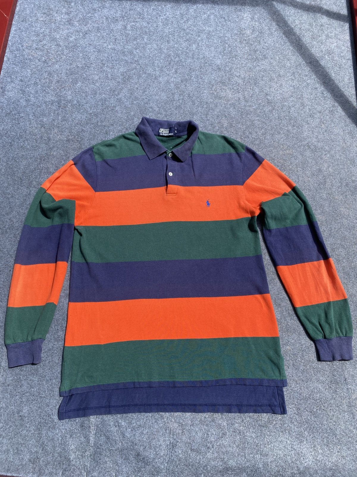 Polo Ralph Lauren × Vintage Vintage polo ralph lauren polo long sleeve Size US L / EU 52-54 / 3 - 11 Thumbnail