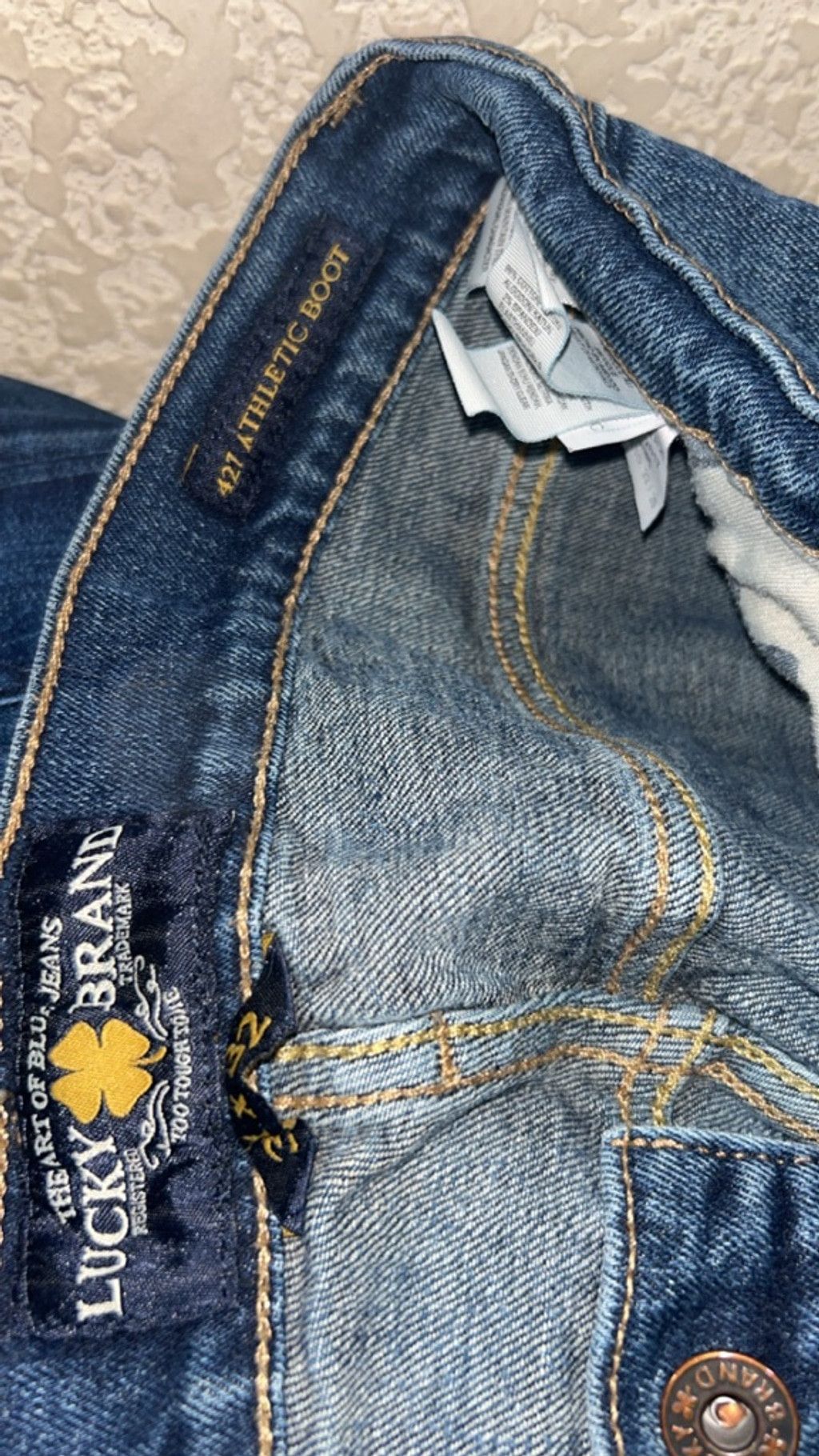 Lucky Brand Men's Lucky Brand Blue Bootcut Jeans Waist 31 Size US 31 - 7 Thumbnail