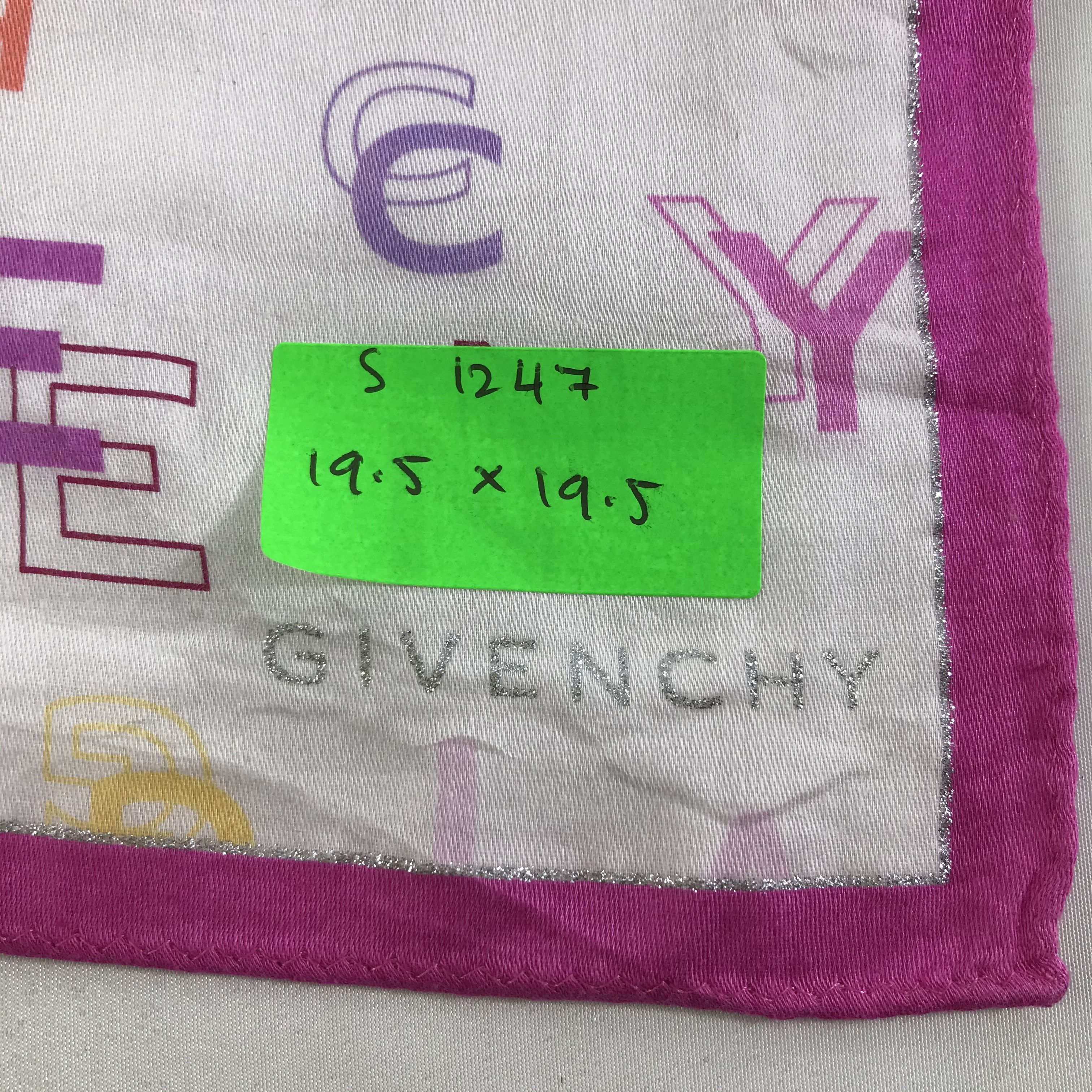 Vintage Vintage Givenchy Bandana / Handkerchief / Neckerchief -S1247 Size ONE SIZE - 5 Thumbnail