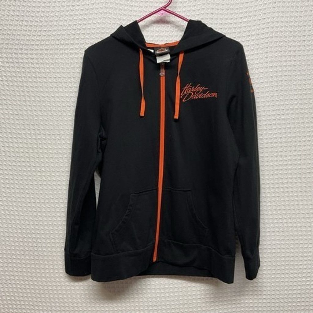 Harley Davidson Harley-Davidson FullZip Fleece Biker Hoodie Jacket Women M Size M / US 6-8 / IT 42-44 - 1 Thumbnail