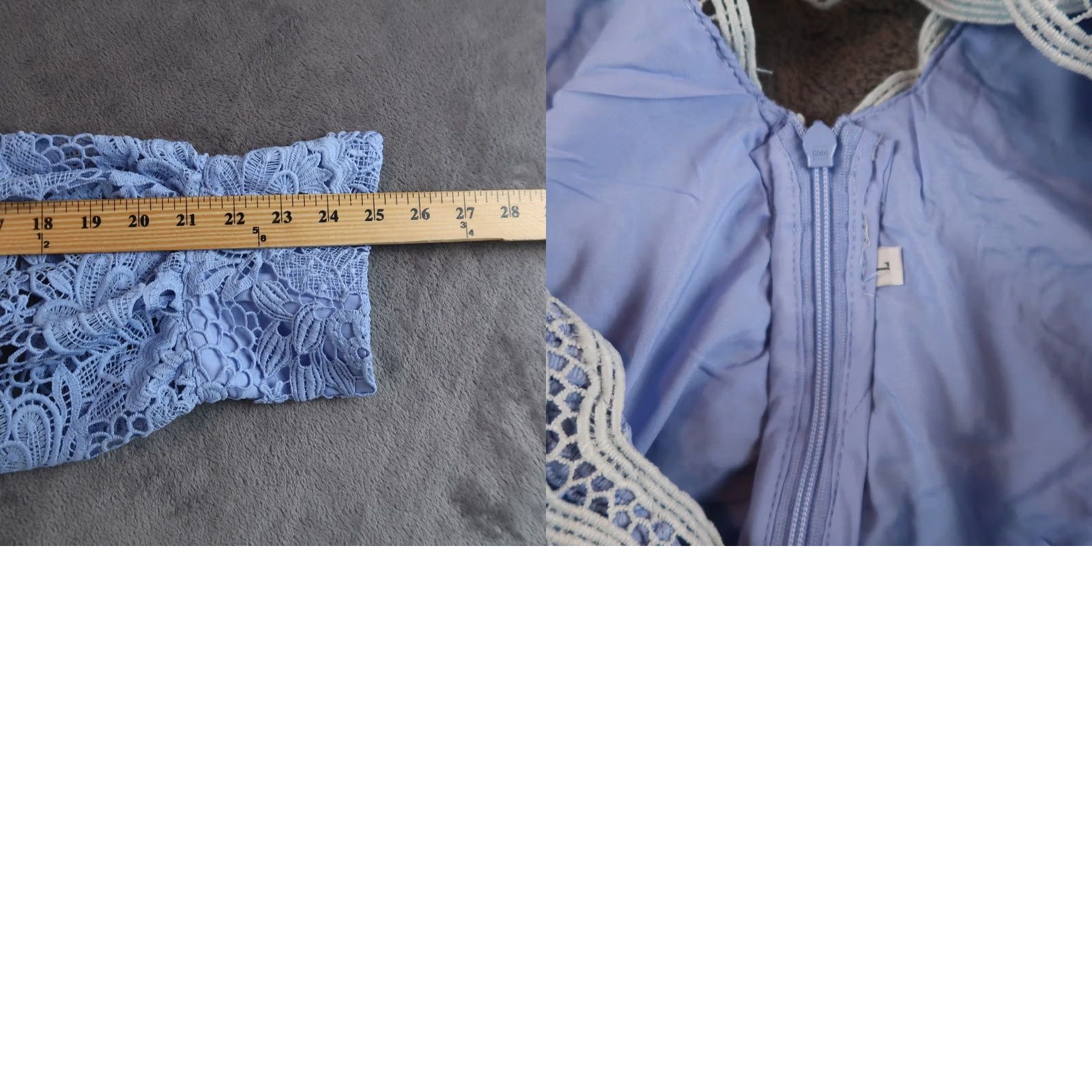 Vintage VINTAGE Gaëlle V-neck floral embroidered mini dress Size L Large Blue NWT MSRP 77 Size L / US 10 / IT 46 - 8 Thumbnail