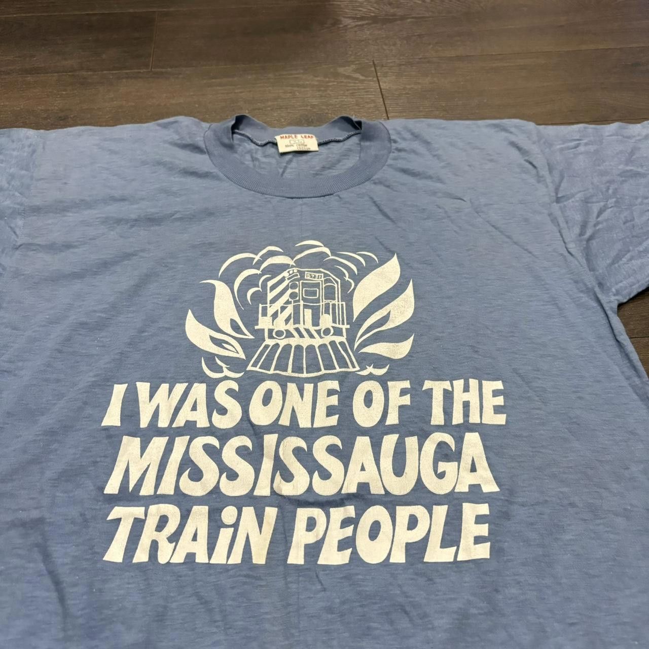 Designer Vintage I Was One Of Mississauga Train People T Shirt 70s Size US S / EU 44-46 / 1 - 1 Thumbnail