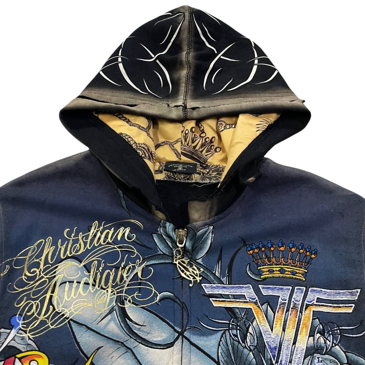 Christian Audigier Vintage Christian Audigier Los Angeles Print Hoodie Size US S / EU 44-46 / 1 - 6 Thumbnail