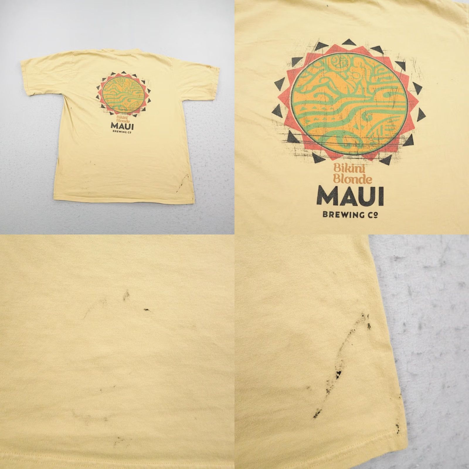 Vintage Crazy Shirts Maui Brewing Co Shirt Mens XL Yellow Hawaii Beer Bikini Blonde Dyed Size US XL / EU 56 / 4 - 8 Thumbnail