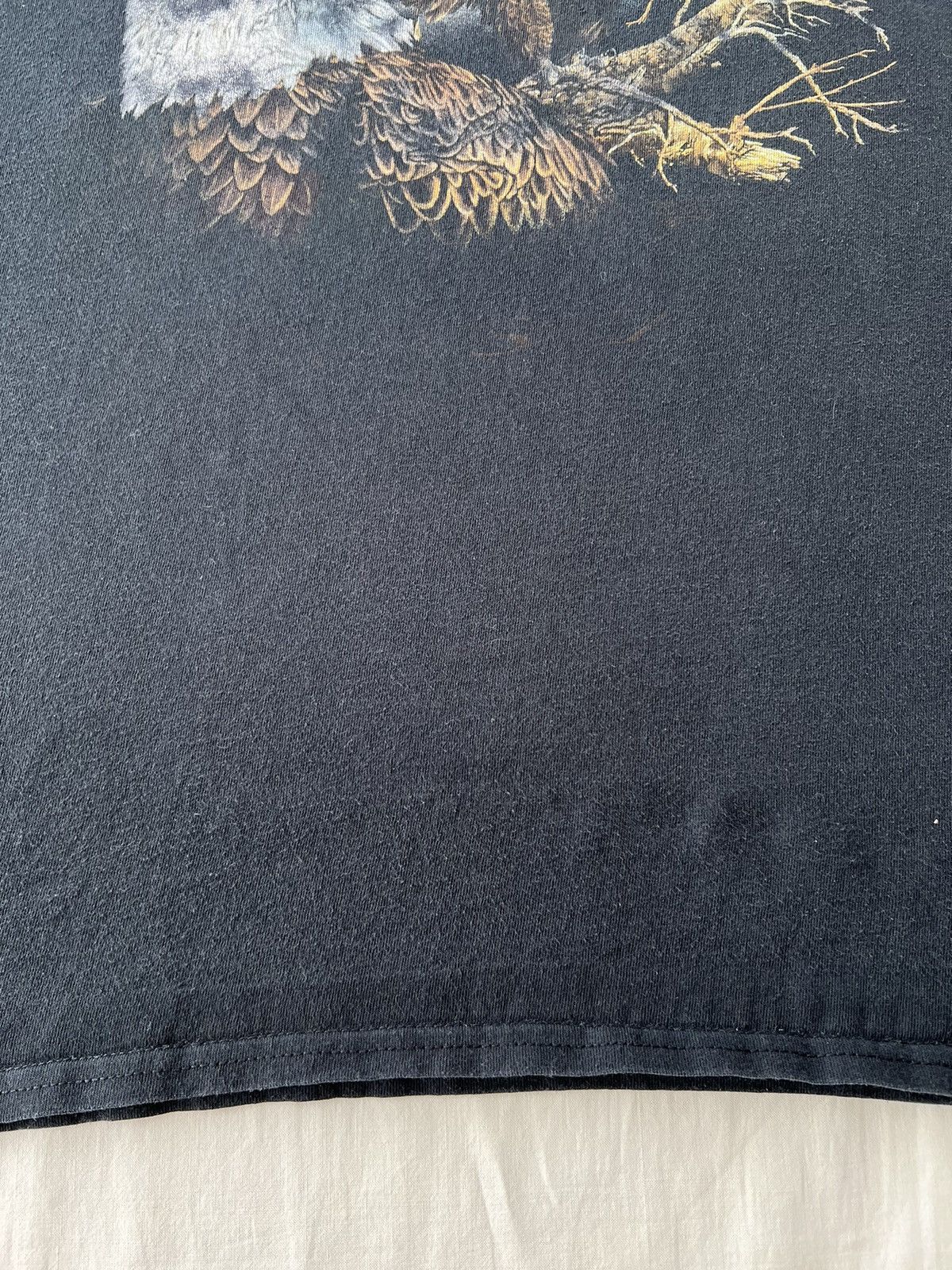 Vintage Vintage 2000s Eagle Animals Nature Graphic Black T-shirt Size US XXL / EU 58 / 5 - 9 Thumbnail