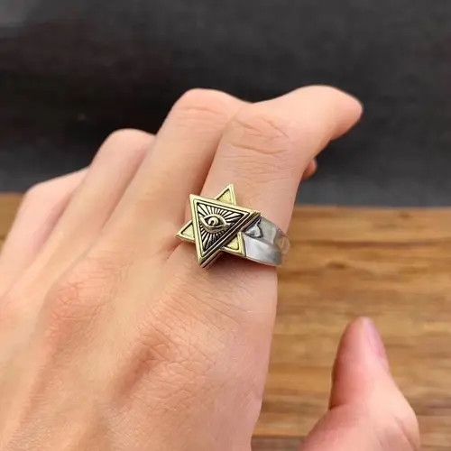 Other Illuminati Modern Jewelry Rings Open Chrome Ring (Size 7-13) Size ONE SIZE - 2 Thumbnail