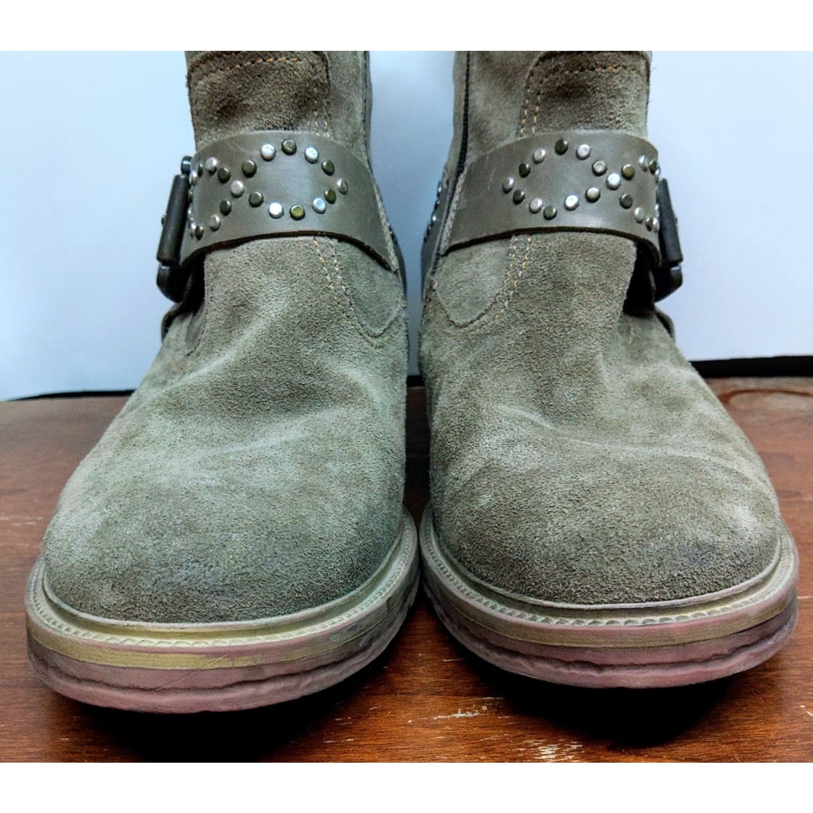 Vintage Josef Seibel Toni Boots Womens 10 Gray Brown Leather Ankle Zip Block Heel Vintage No N/A Size US 10 / IT 40 - 3 Thumbnail