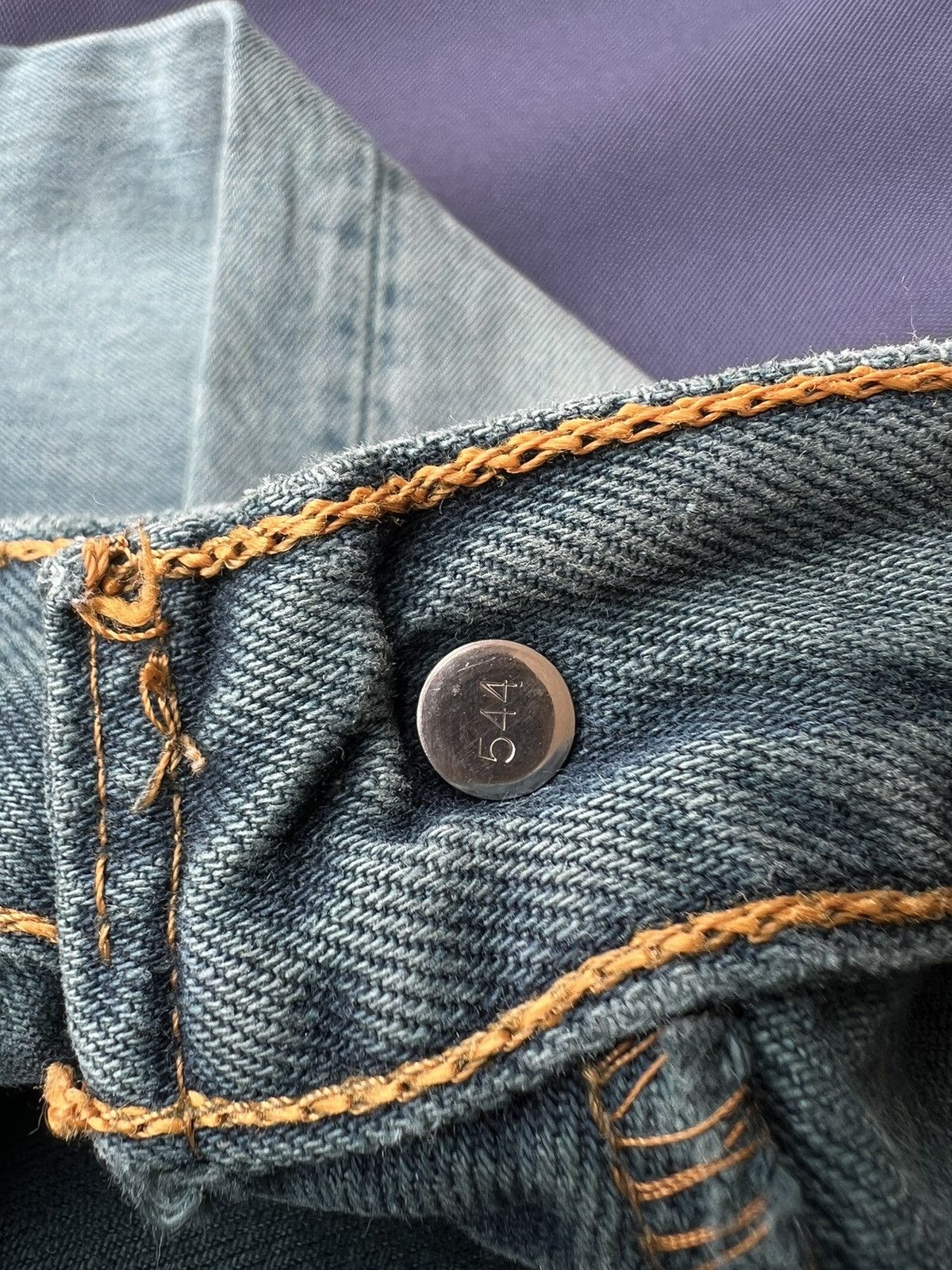 Levi's Vintage 90s Levi’s 501 Distress Mud Fade Green Denim Jeans Size US 30 / EU 46 - 23 Thumbnail
