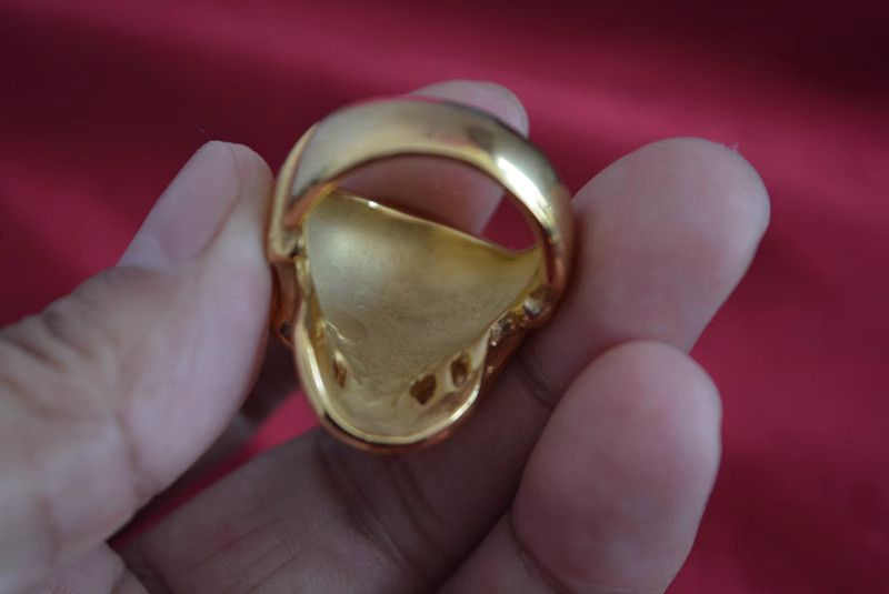 Jewelry Skull Design Jewelry Rings Open Size Chrome Ring (Size 7-13) Size ONE SIZE - 4 Thumbnail